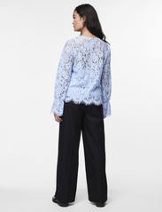 YAS - YASPERLA LS LACE TOP S. NOOS - long-sleeved blouses - clear sky - 3