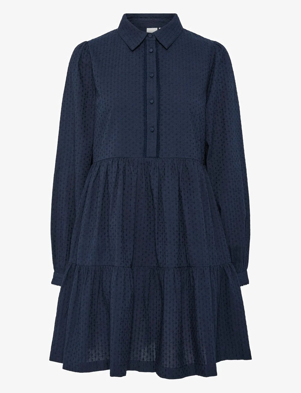 YAS - YASTIA LS DRESS S. NOOS - skjortekjoler - navy blazer - 0