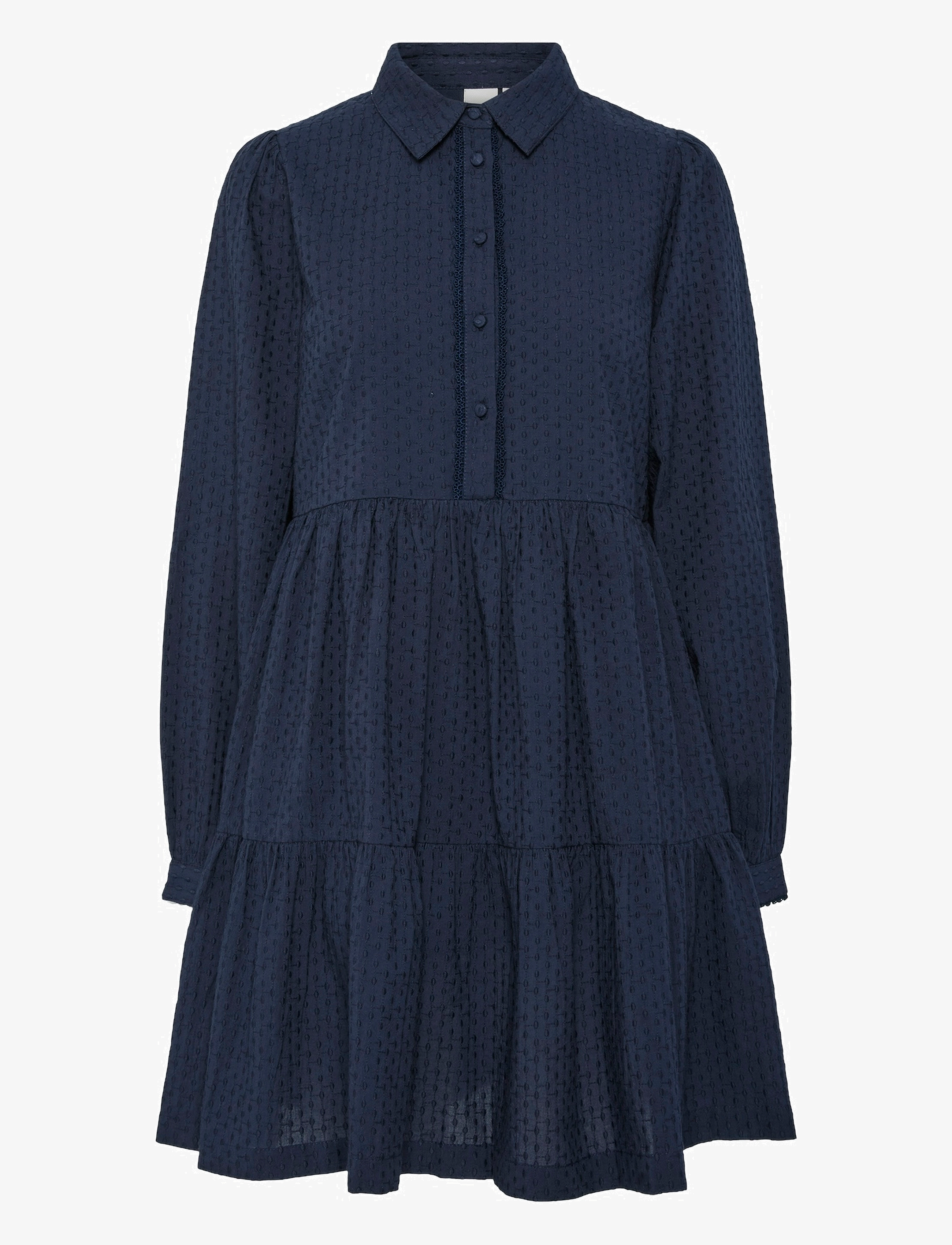 YAS YASTIA LS DRESS S. NOOS - Kleider - NAVY BLAZER / navy