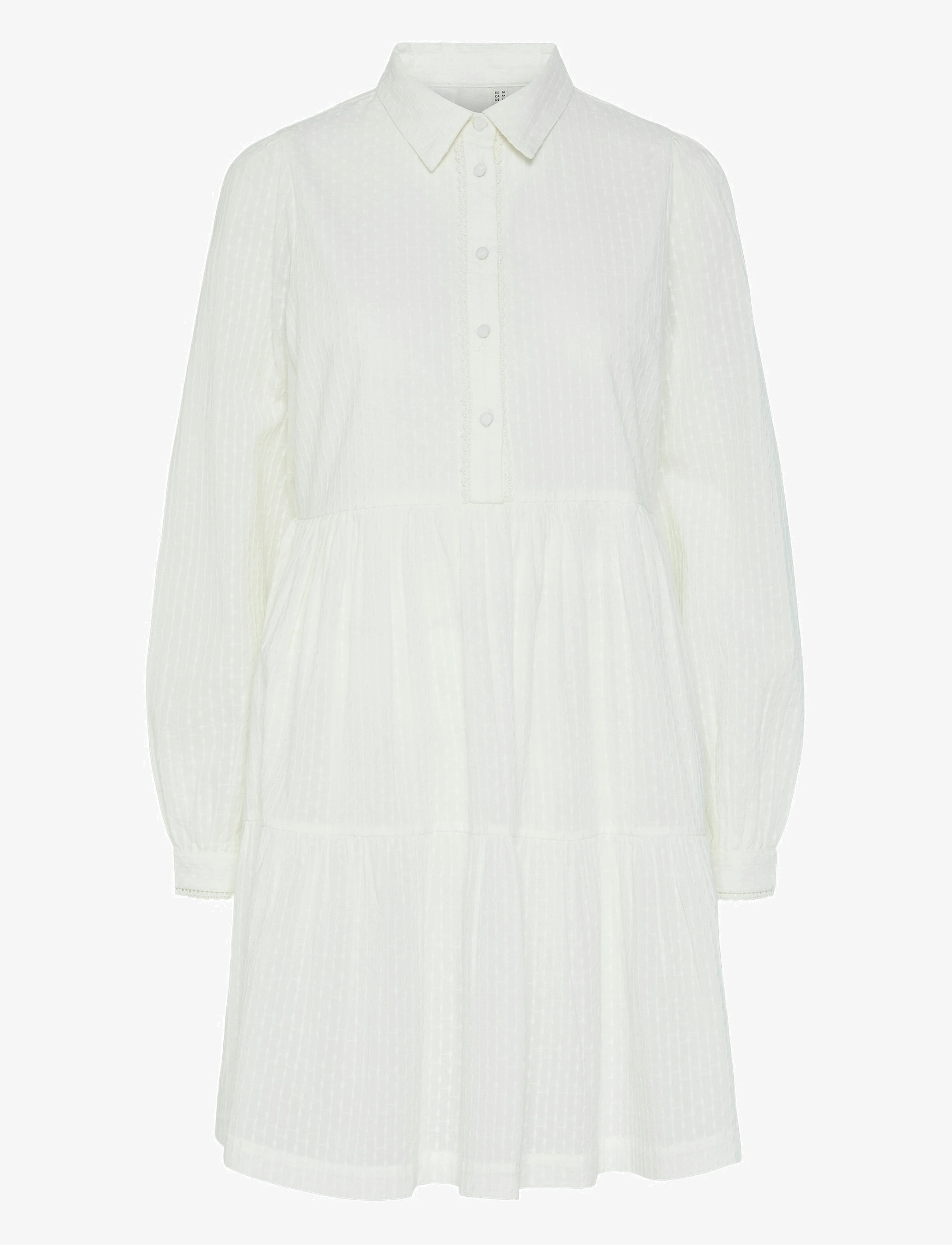 YAS Yastia Ls Kleid S. Noos Weiß - 38 - Damen