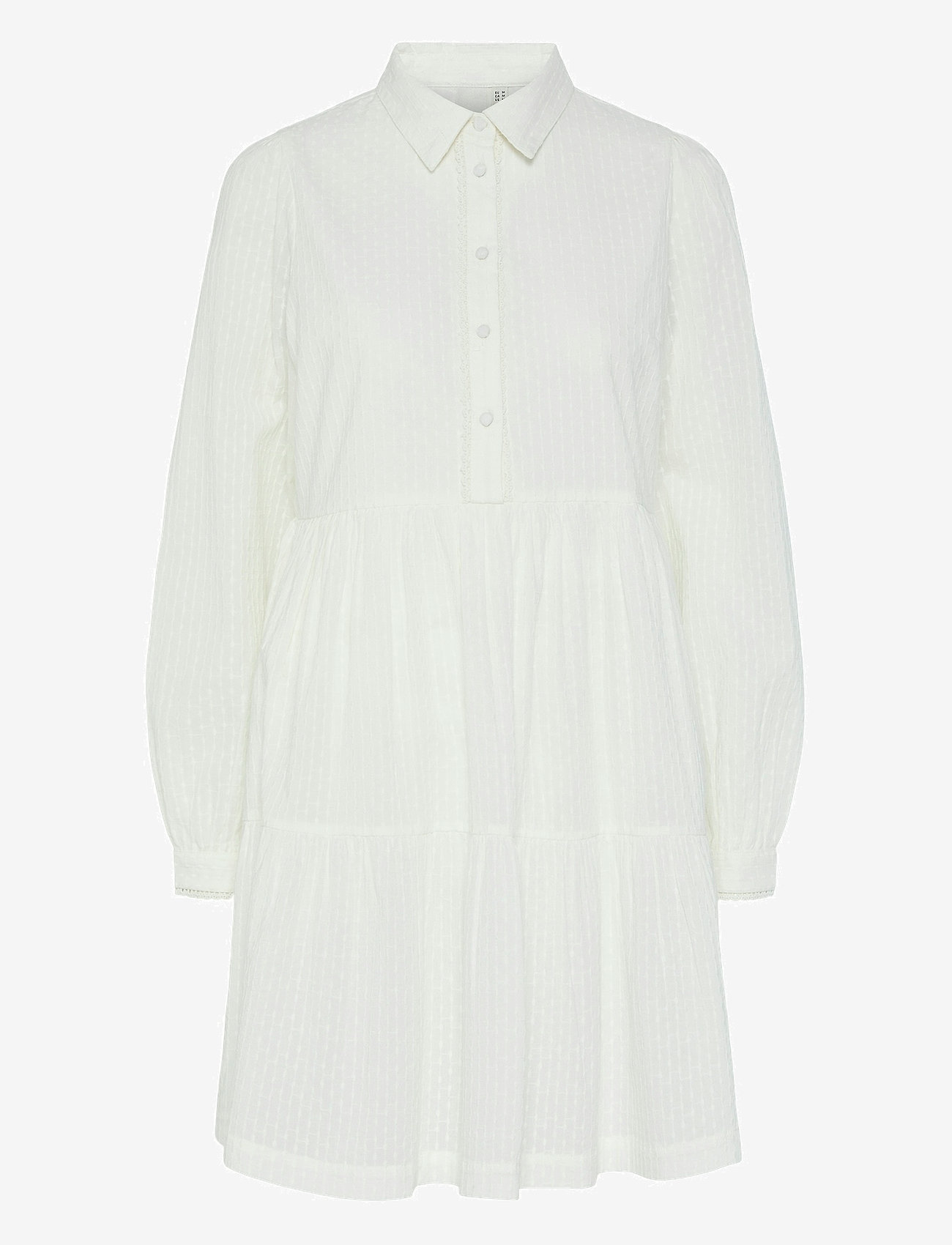 YAS - YASTIA LS DRESS S. NOOS - hemdkleider - star white - 1