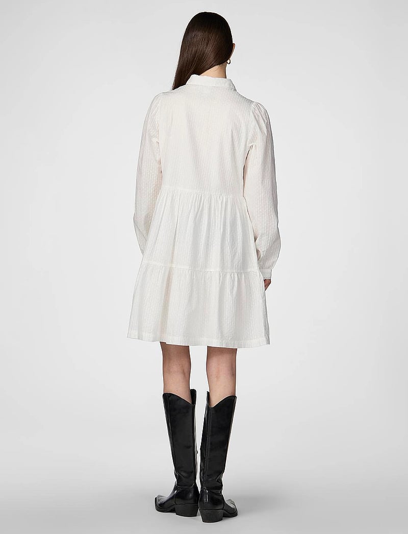 YAS - YASTIA LS DRESS S. NOOS - hemdkleider - star white - 3