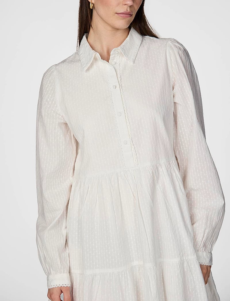 YAS - YASTIA LS DRESS S. NOOS - hemdkleider - star white - 5