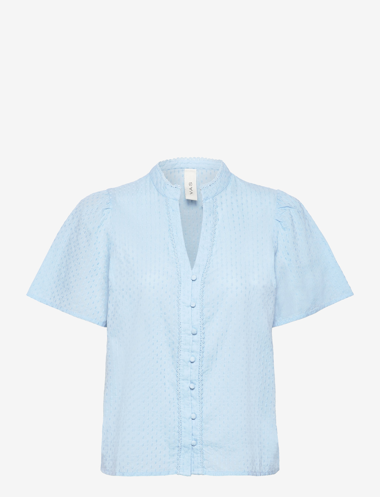 YAS - YASTIA SS TOP S. NOOS - short-sleeved blouses - clear sky - 1