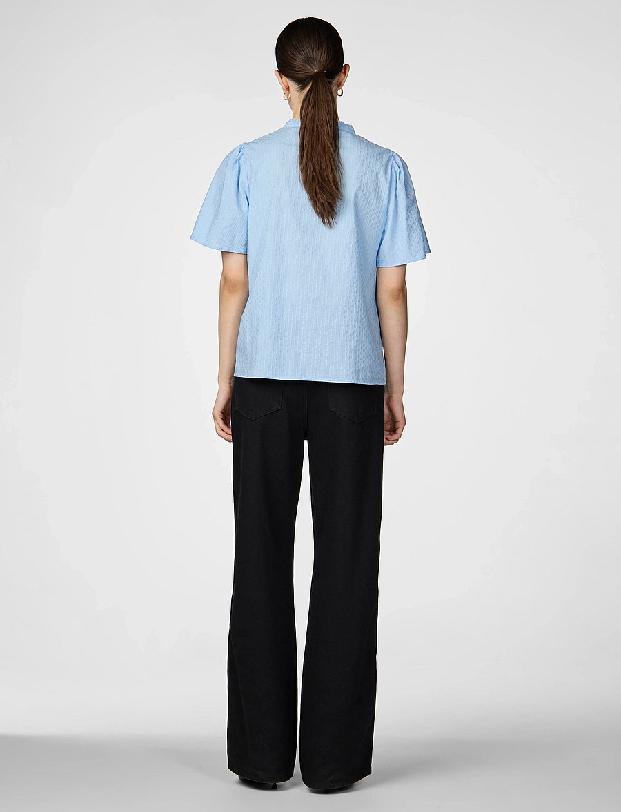 YAS - YASTIA SS TOP S. NOOS - blouses met korte mouwen - clear sky - 3