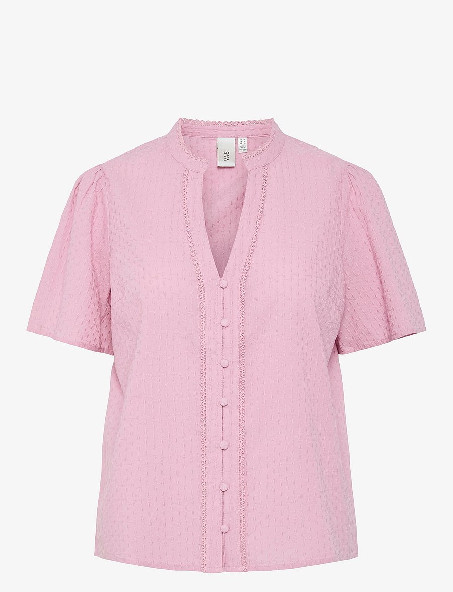 YAS - YASTIA SS TOP S. NOOS - kurzärmelige blusen - lilas - 0