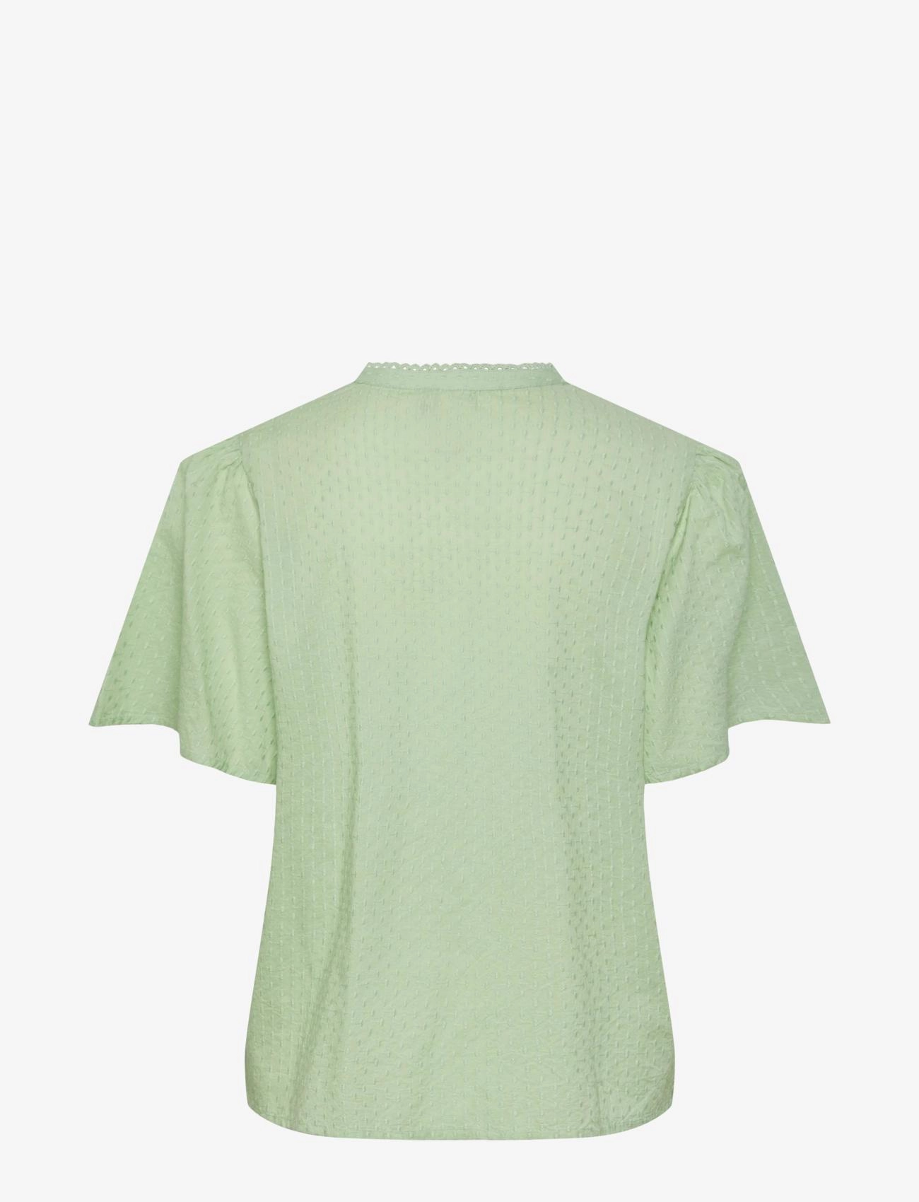 YAS - YASTIA SS TOP S. NOOS - kortærmede bluser - quiet green - 2