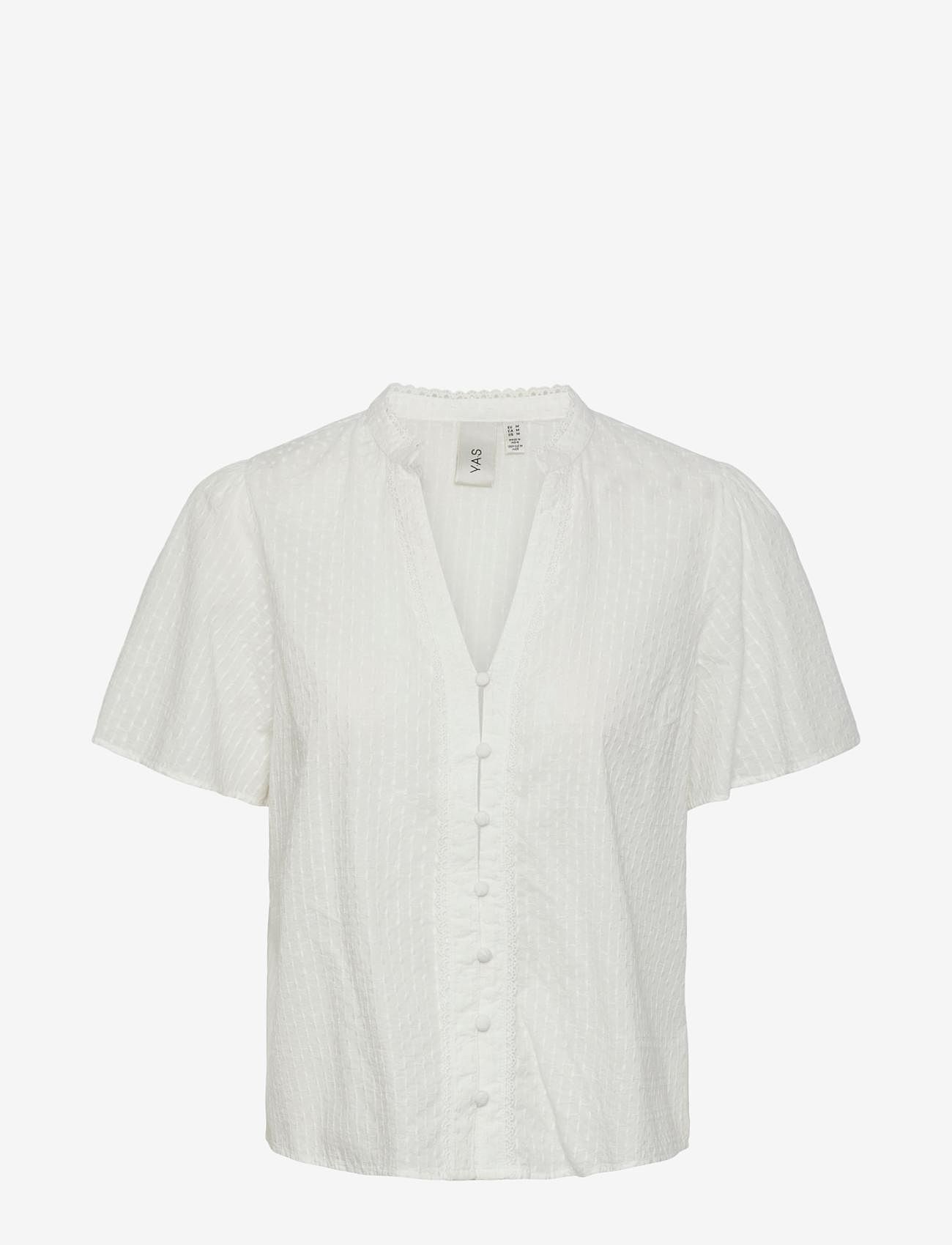 YAS - YASTIA SS TOP S. NOOS - kortärmade blusar - star white - 1