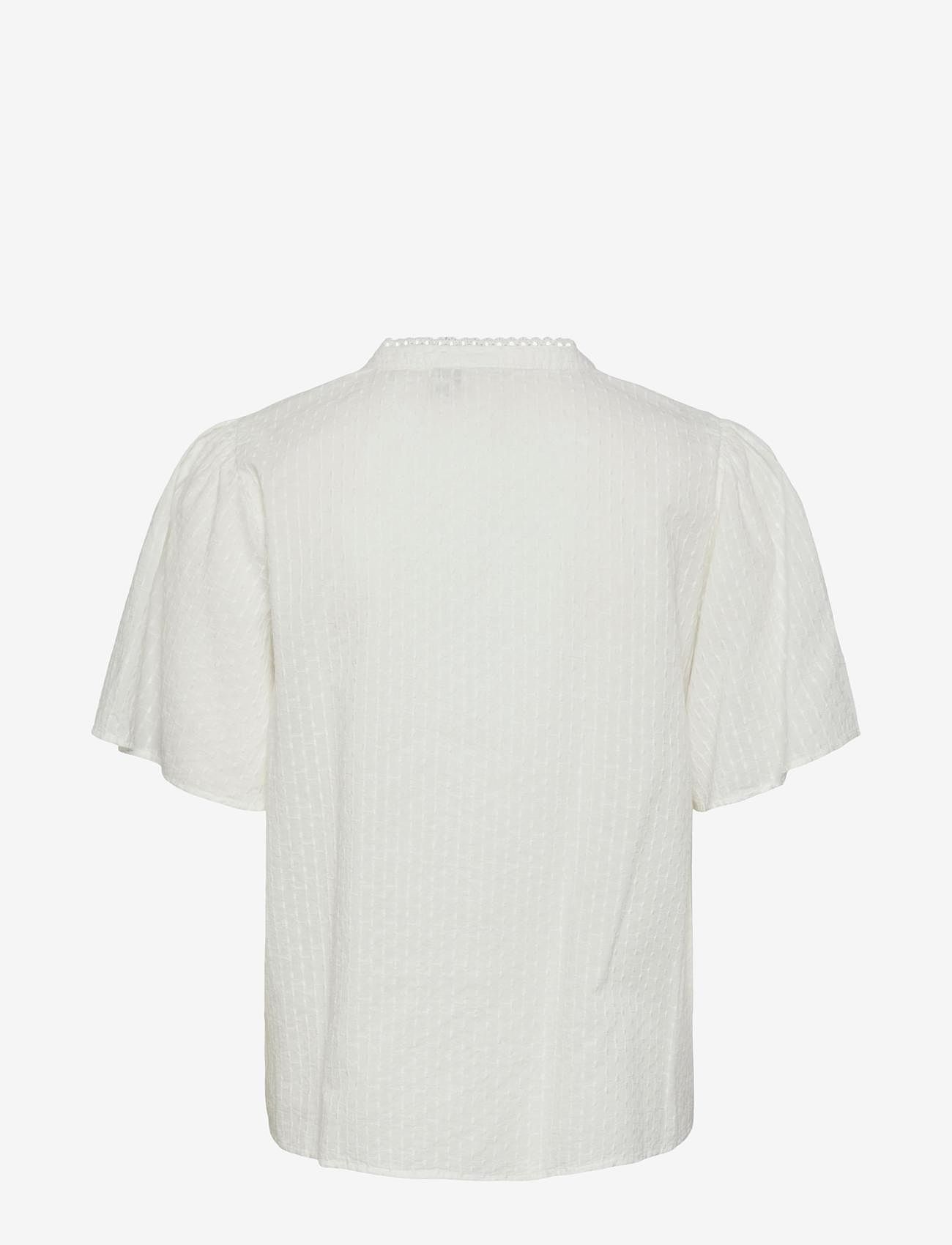 YAS - YASTIA SS TOP S. NOOS - kortärmade blusar - star white - 2