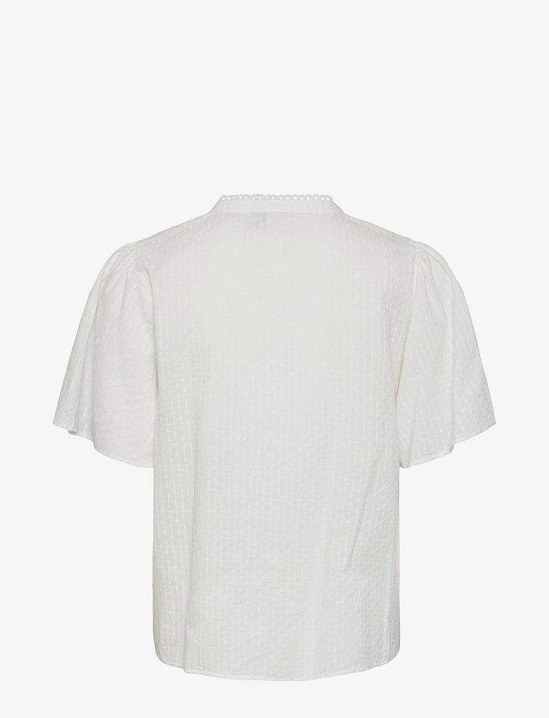 YAS - YASTIA SS TOP S. NOOS - kortärmade blusar - star white - 2