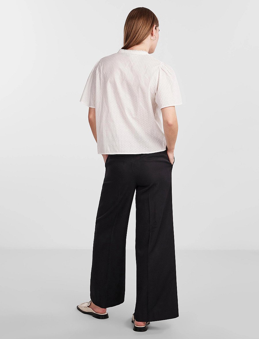 YAS - YASTIA SS TOP S. NOOS - kortärmade blusar - star white - 3