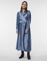 YAS - YASEMPI LS LONG SHIRT DRESS - shirt dresses - provincial blue - 2