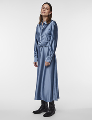 YAS - YASEMPI LS LONG SHIRT DRESS - hemdkleider - provincial blue - 5