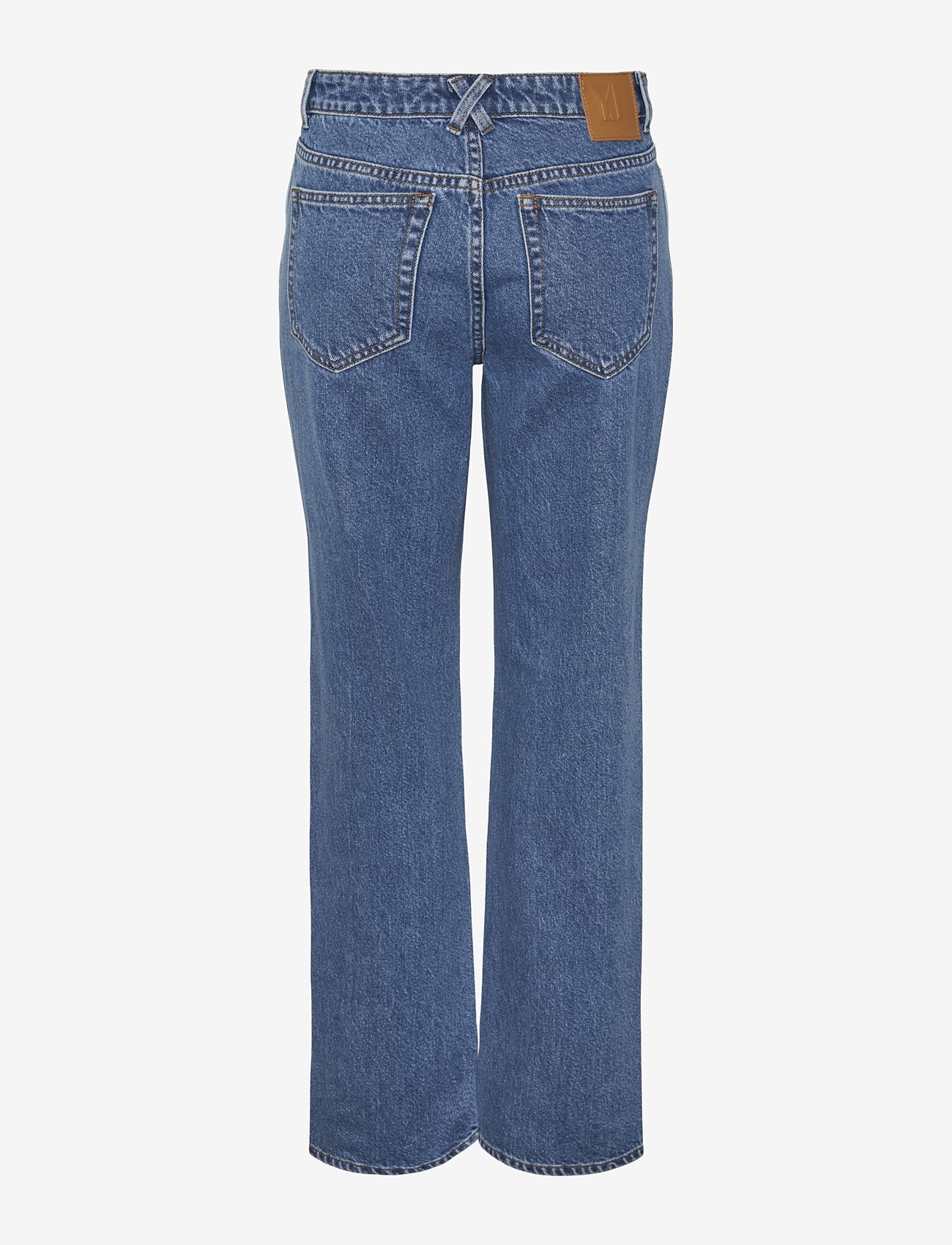YAS - YASBLOCKA HW JEANS S. - straight jeans - dark blue denim - 1