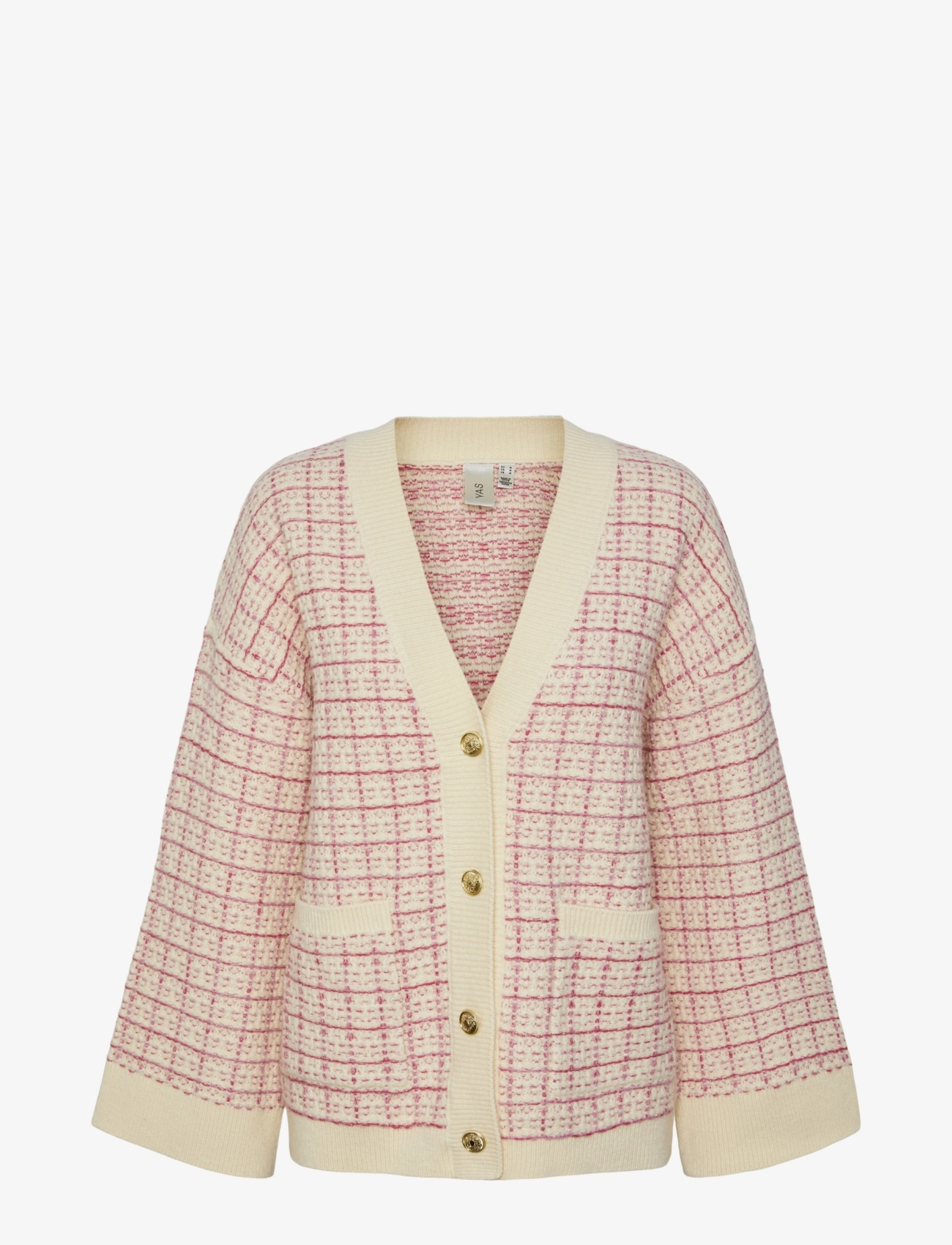YASLIVIANA LS KNIT CARDIGAN - BIRCH