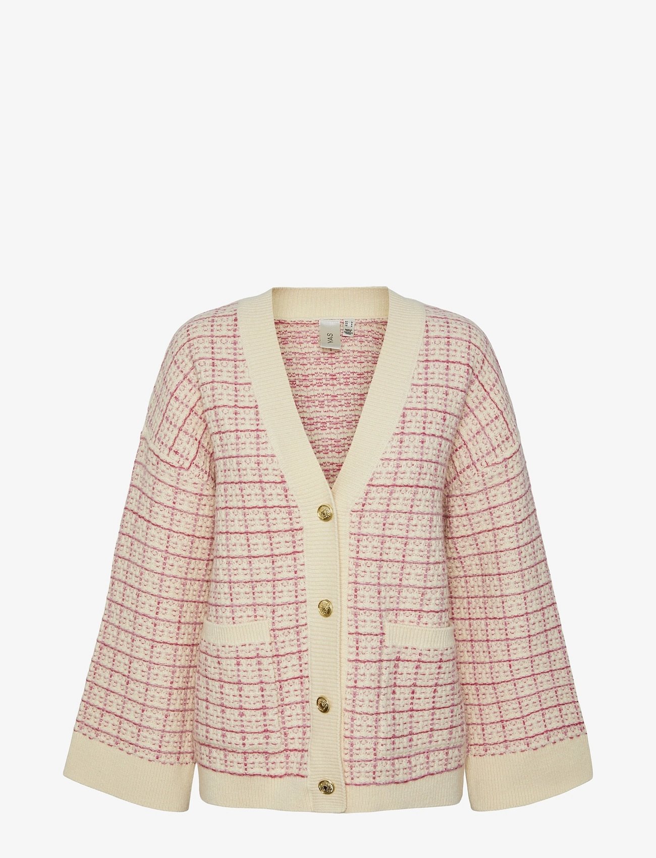 YASLIVIANA LS KNIT CARDIGAN - BIRCH
