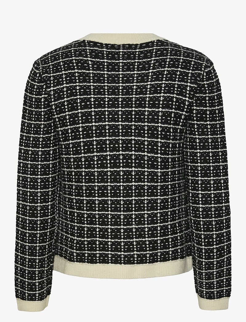 YAS - YASLIVIA LS SHORT KNIT CARDIGAN NOOS - cardigans - black - 2