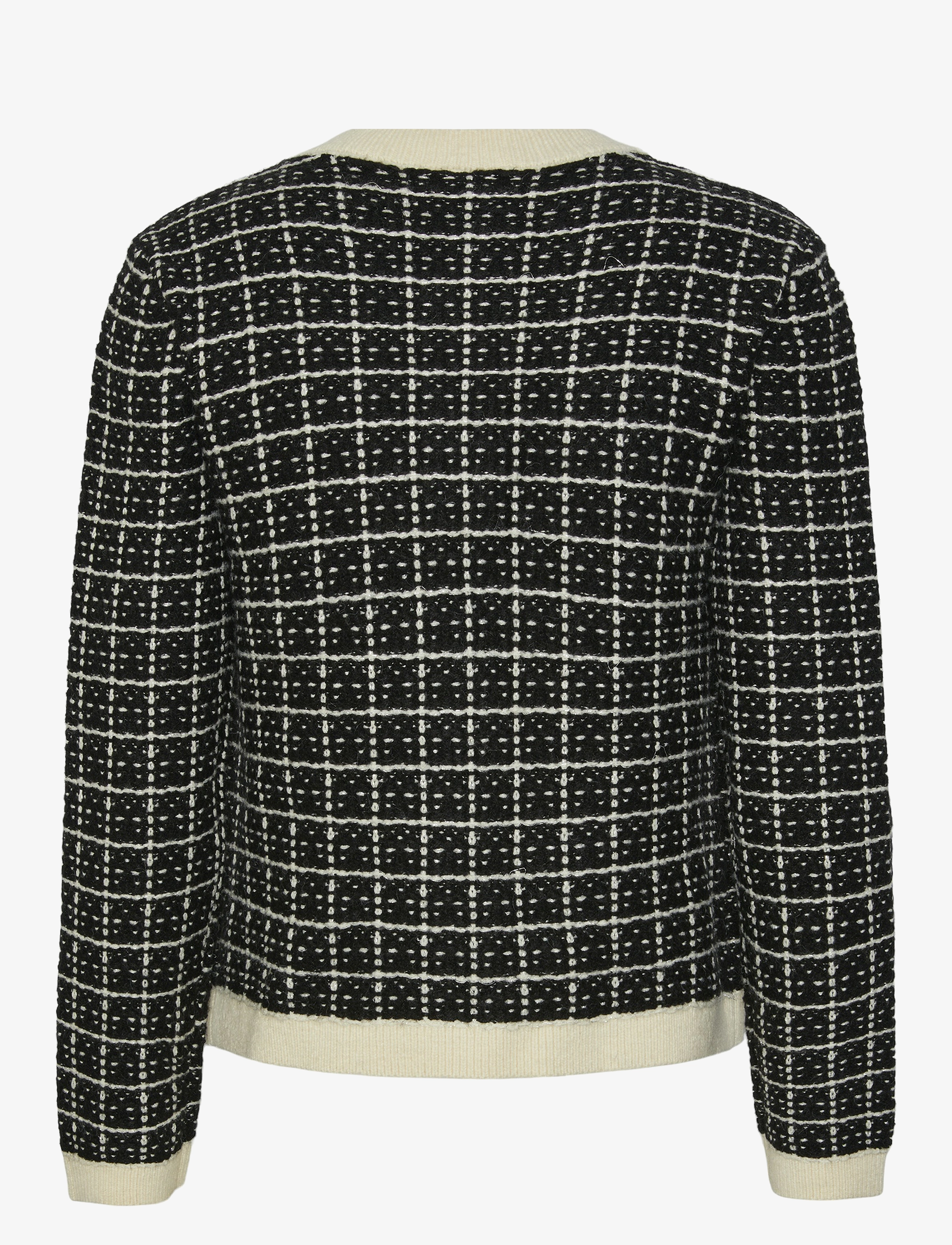 YAS - YASLIVIA LS SHORT KNIT CARDIGAN NOOS - gebreide vesten - black - 2