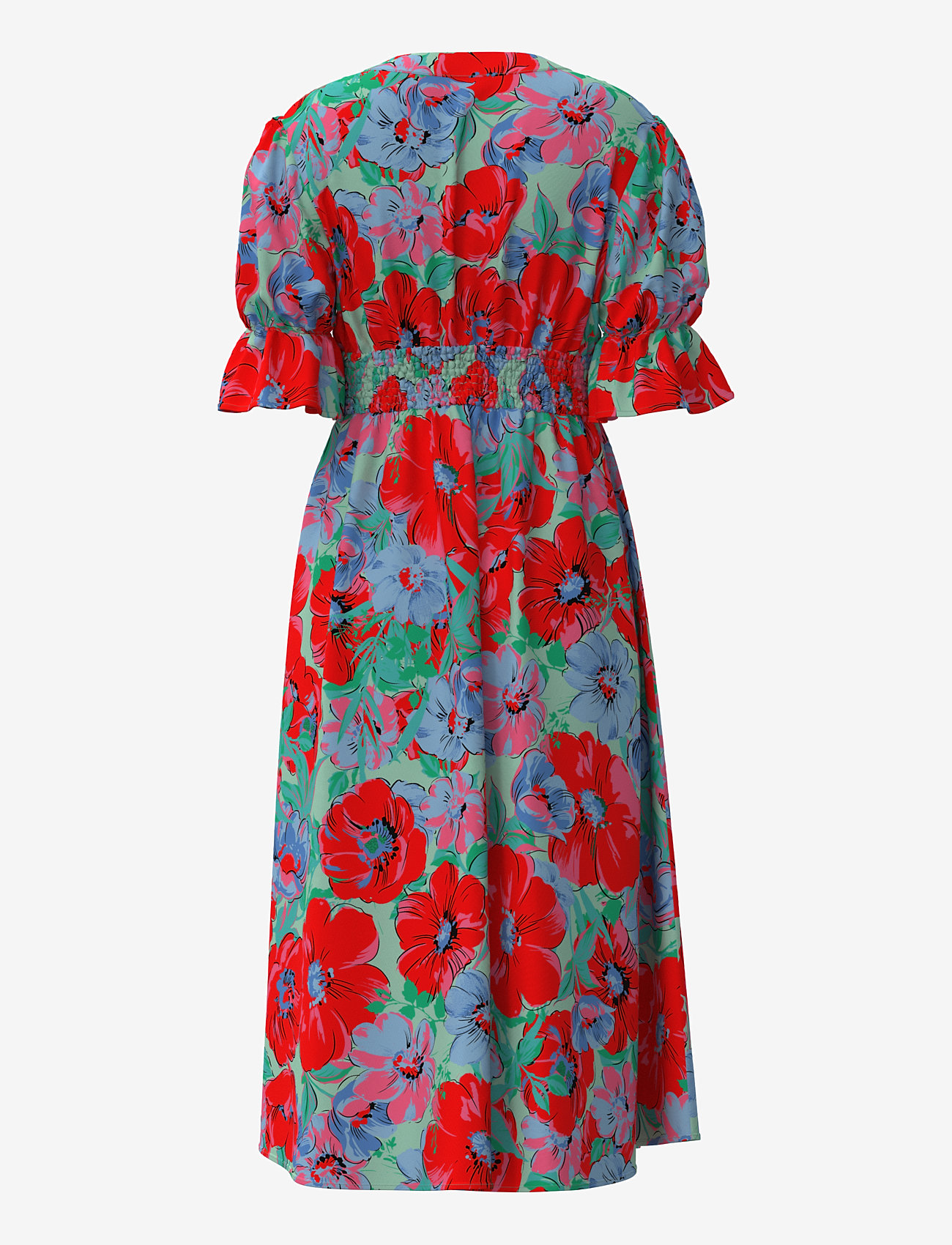 YAS - YASFARRON 2/4 MIDI DRESS S. - SHOW - sommarklänningar - cherry tomato - 1