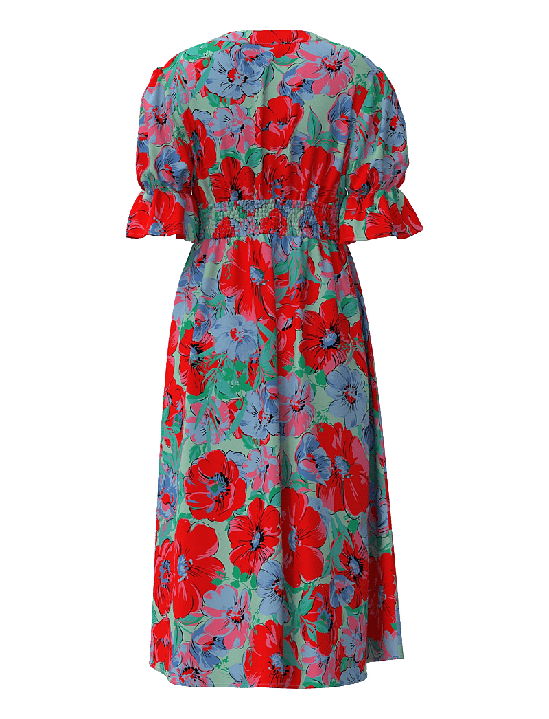 YAS - YASFARRON 2/4 MIDI DRESS S. - SHOW - zomerjurken - cherry tomato - 1