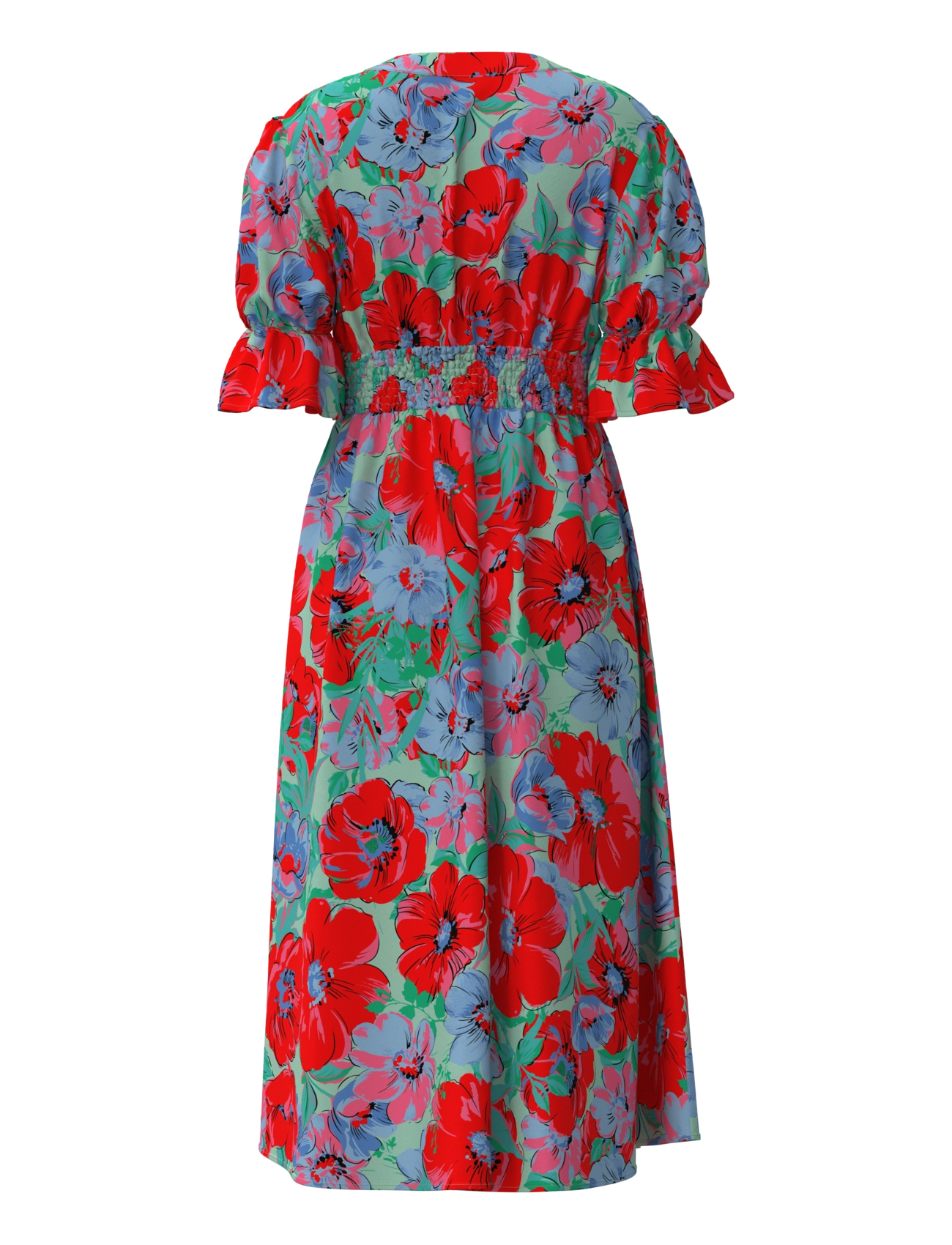 YAS - YASFARRON 2/4 MIDI DRESS S. - SHOW - sommerkleider - cherry tomato - 1