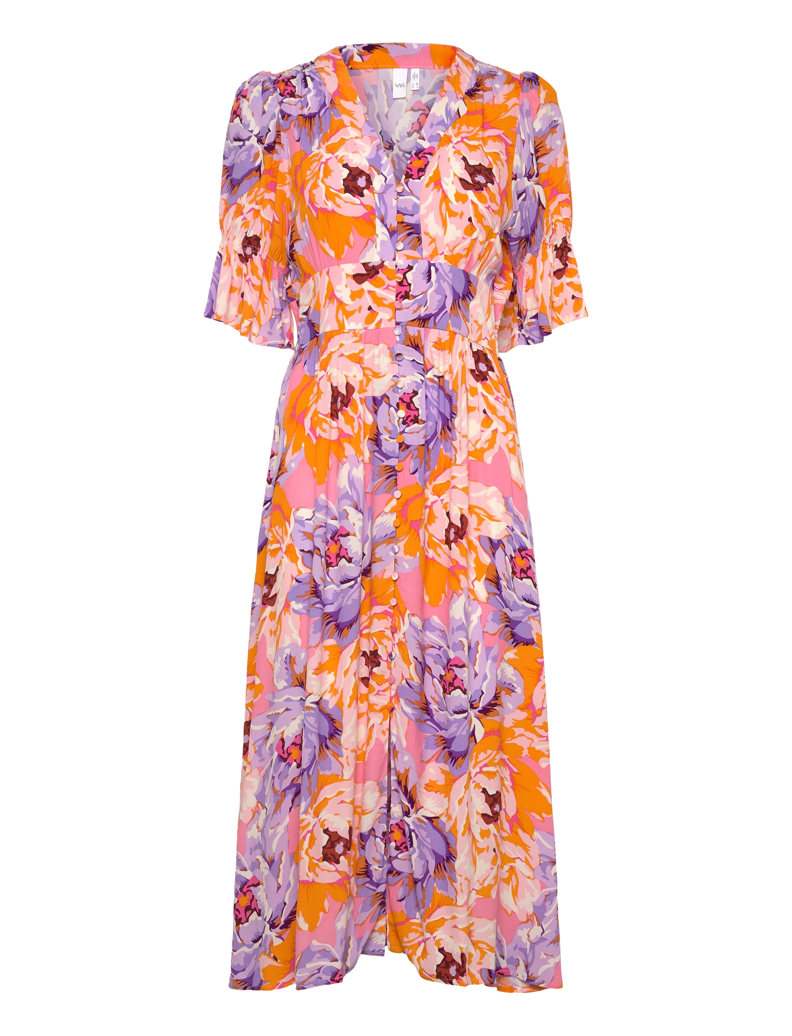 YAS farron 2/4 Midi Dress S. Show, 34, Dresses, Mehrfarbig/gemustert - Knee-length & Midi, Frauen