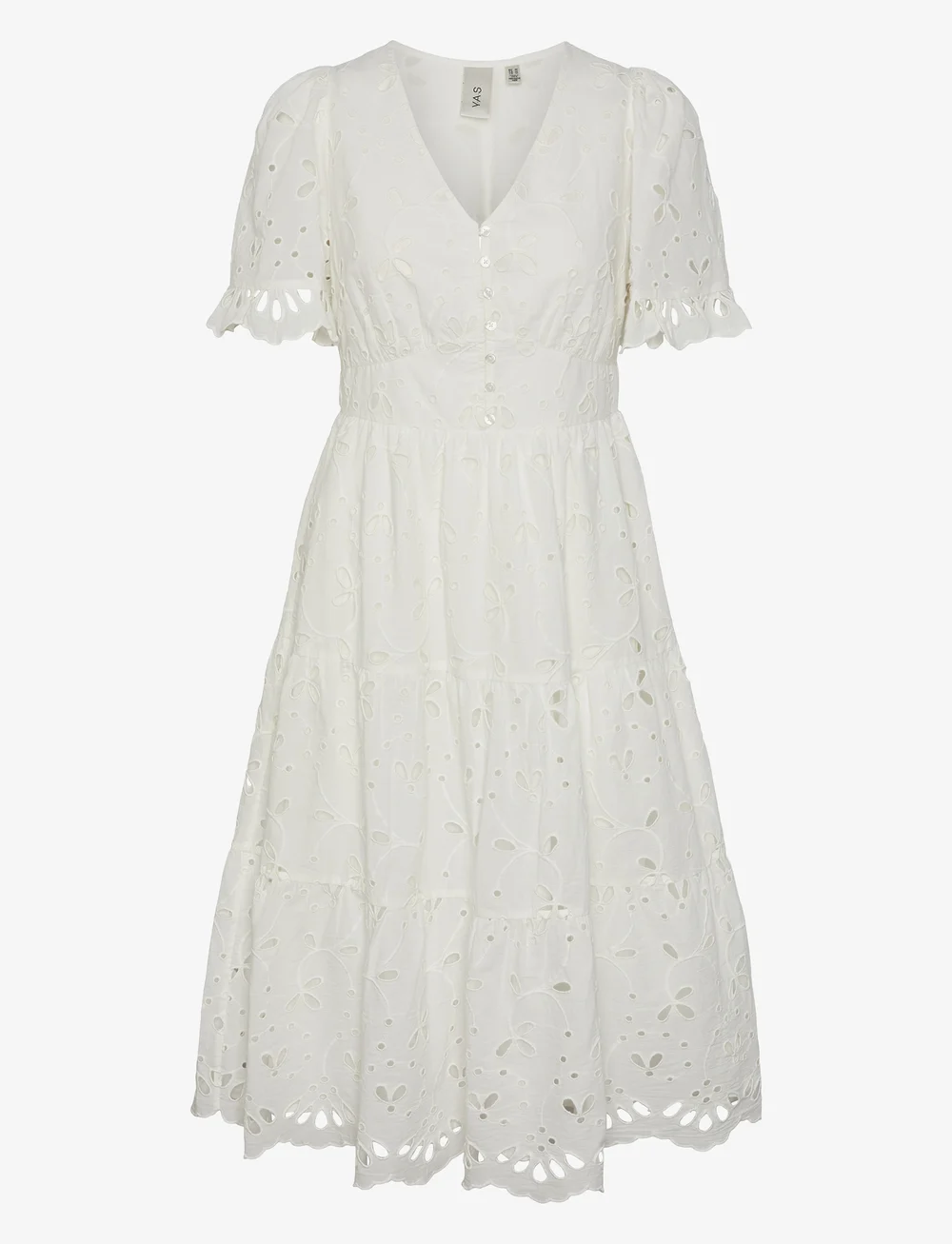 YAS - YASKANIKKA 2/4 MIDI DRESS - konfirmation - star white - 0