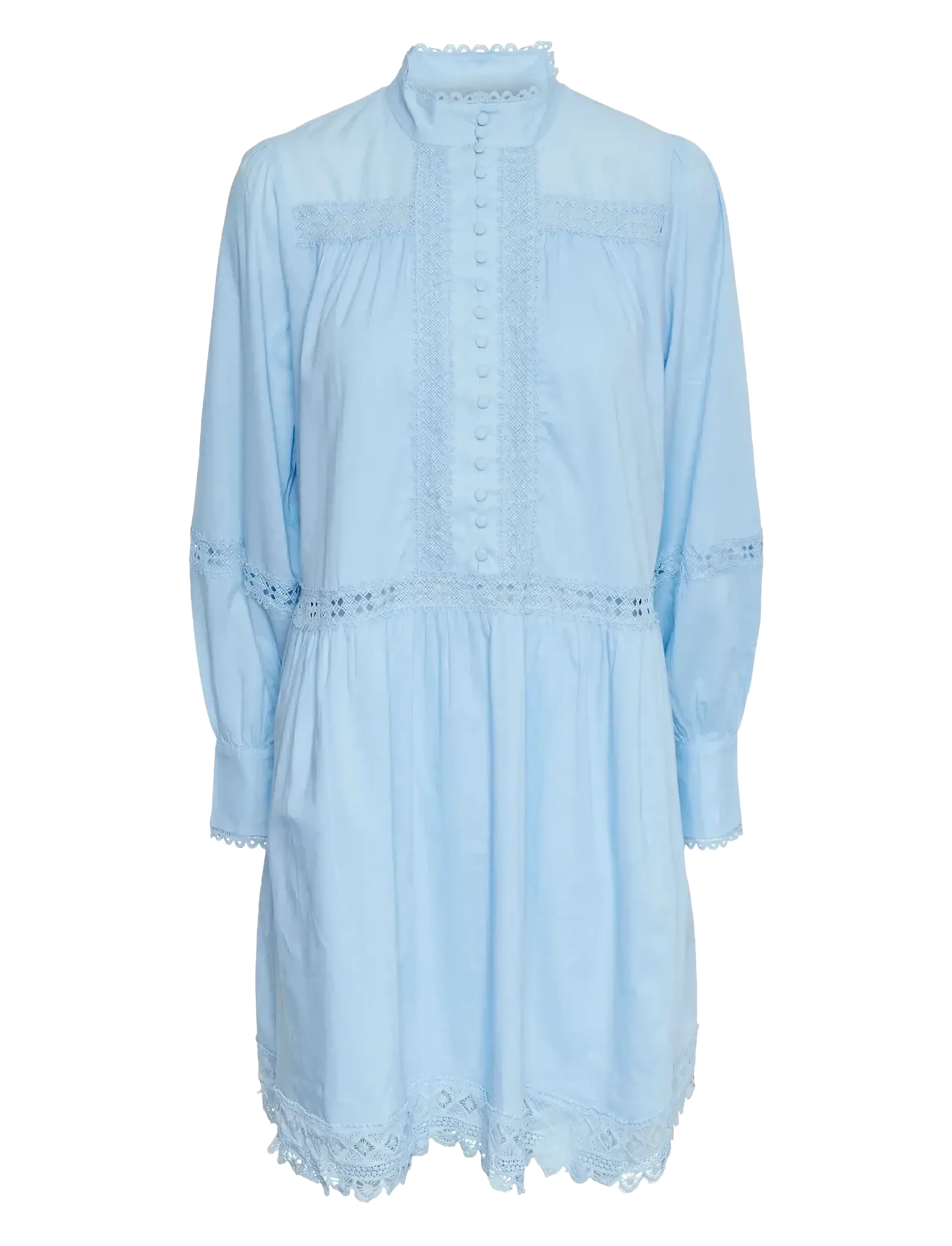 YAS YASVICCA LS DRESS S. - Korta klänningar - CLEAR SKY / blue