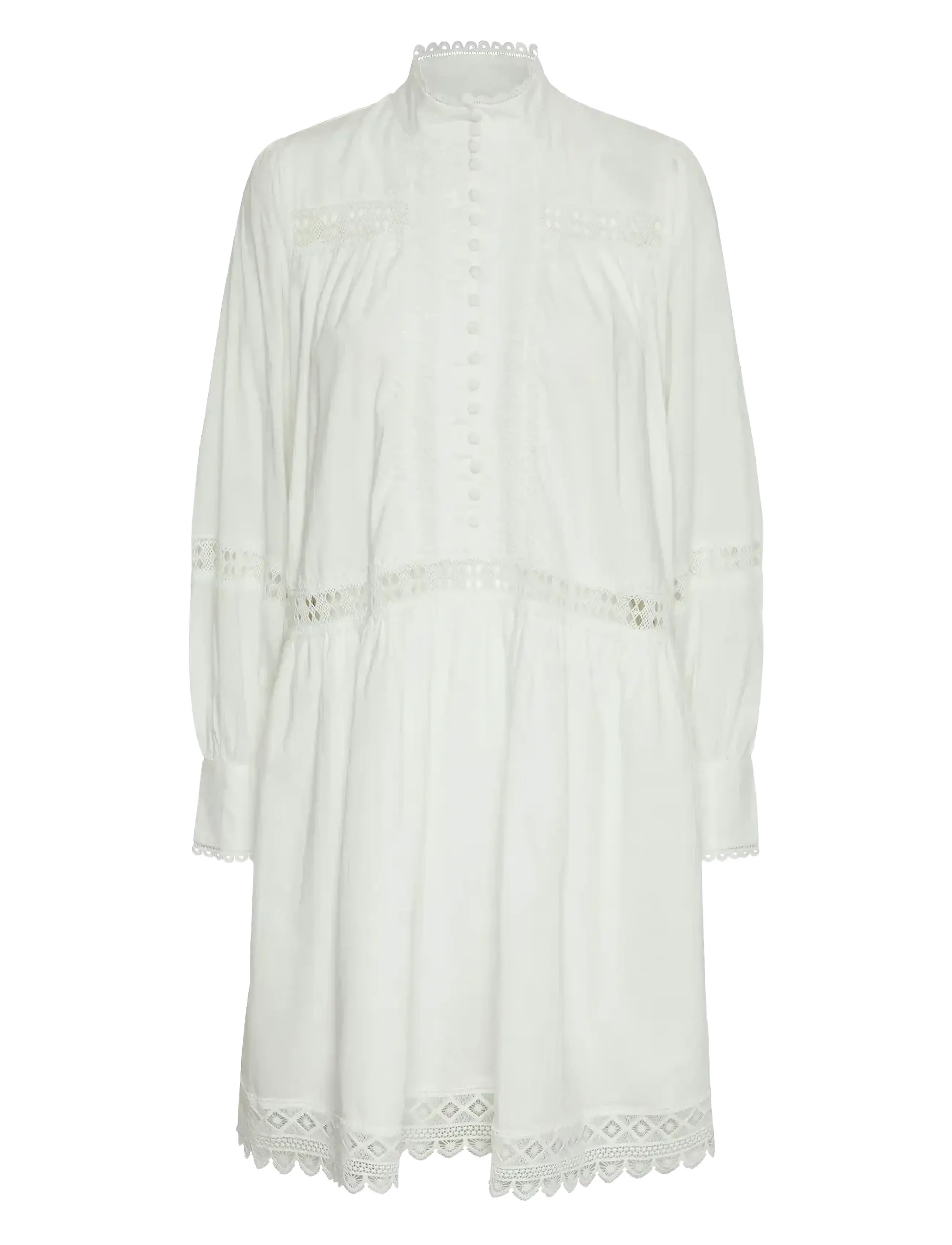 YAS Yasvicca Ls Kleid S. Weiß - XS - Damen
