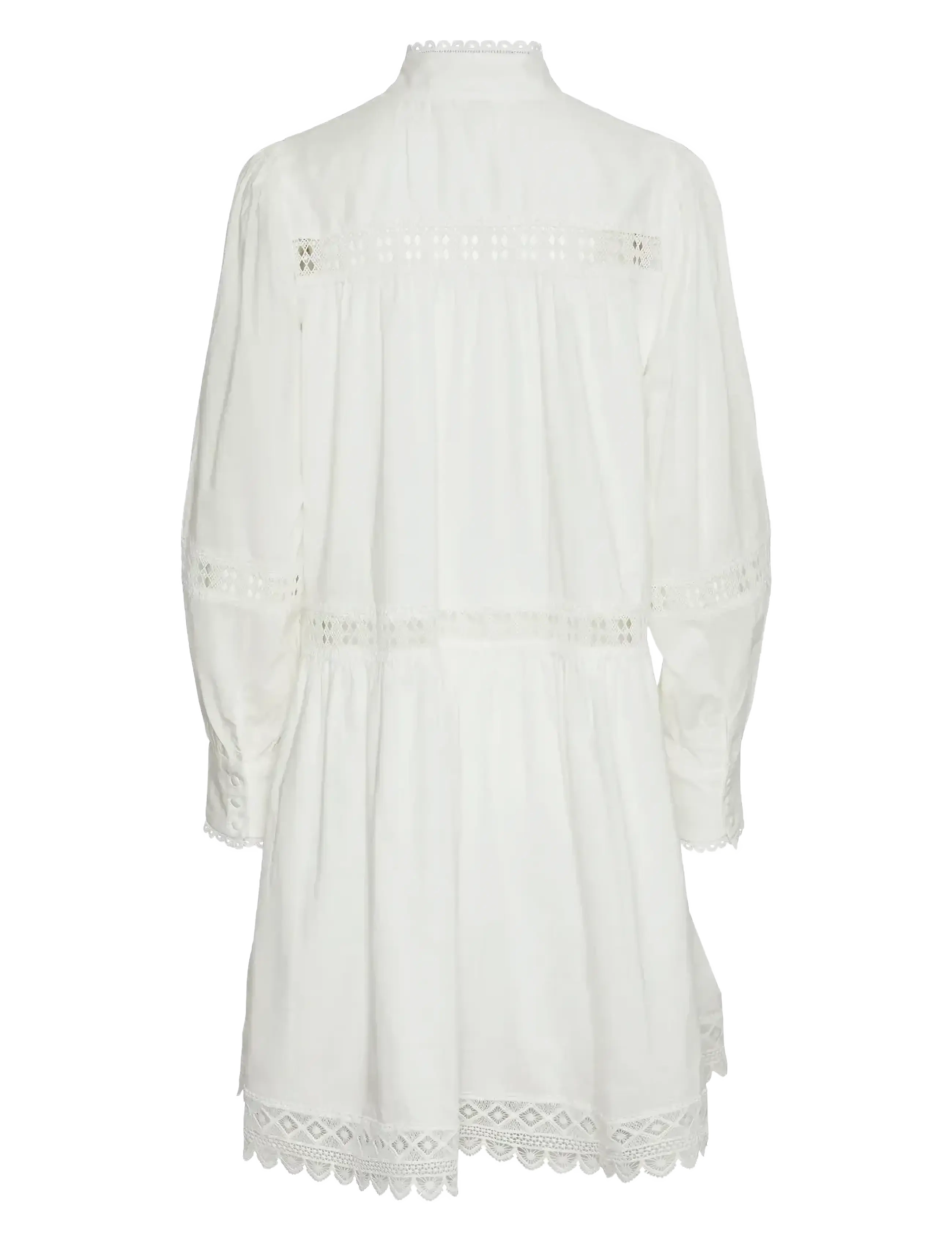YAS - YASVICCA LS DRESS S. - särkkleidid - star white - 1