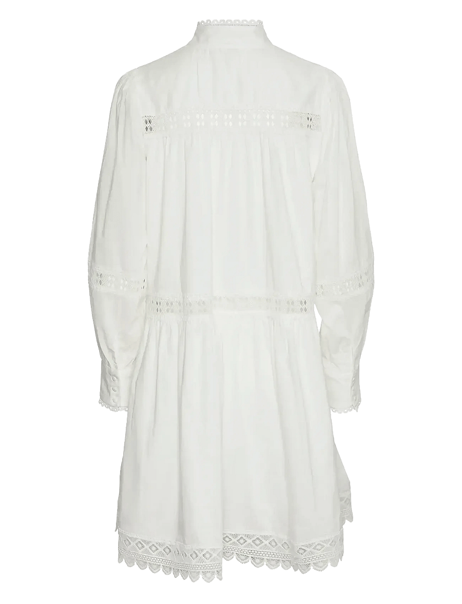 YAS - YASVICCA LS DRESS S. - skjortklänningar - star white - 1