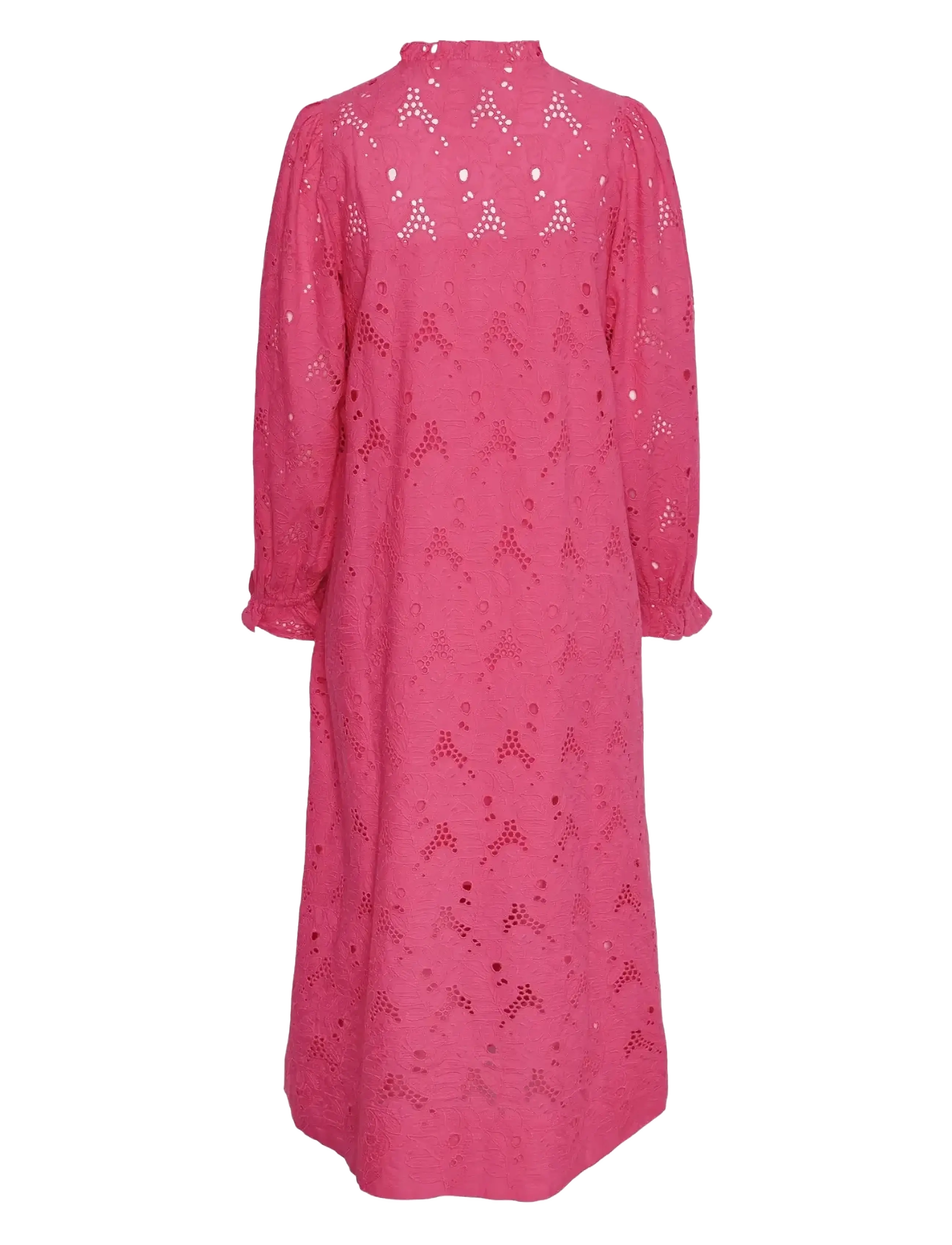YAS - YASSUNSI LS LONG DRESS S. - midi kjólar - sangria sunset - 2