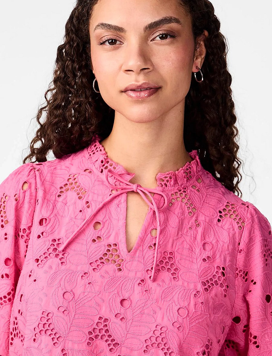 YAS - YASSUNSI LS LONG DRESS S. - midi kjólar - sangria sunset - 5