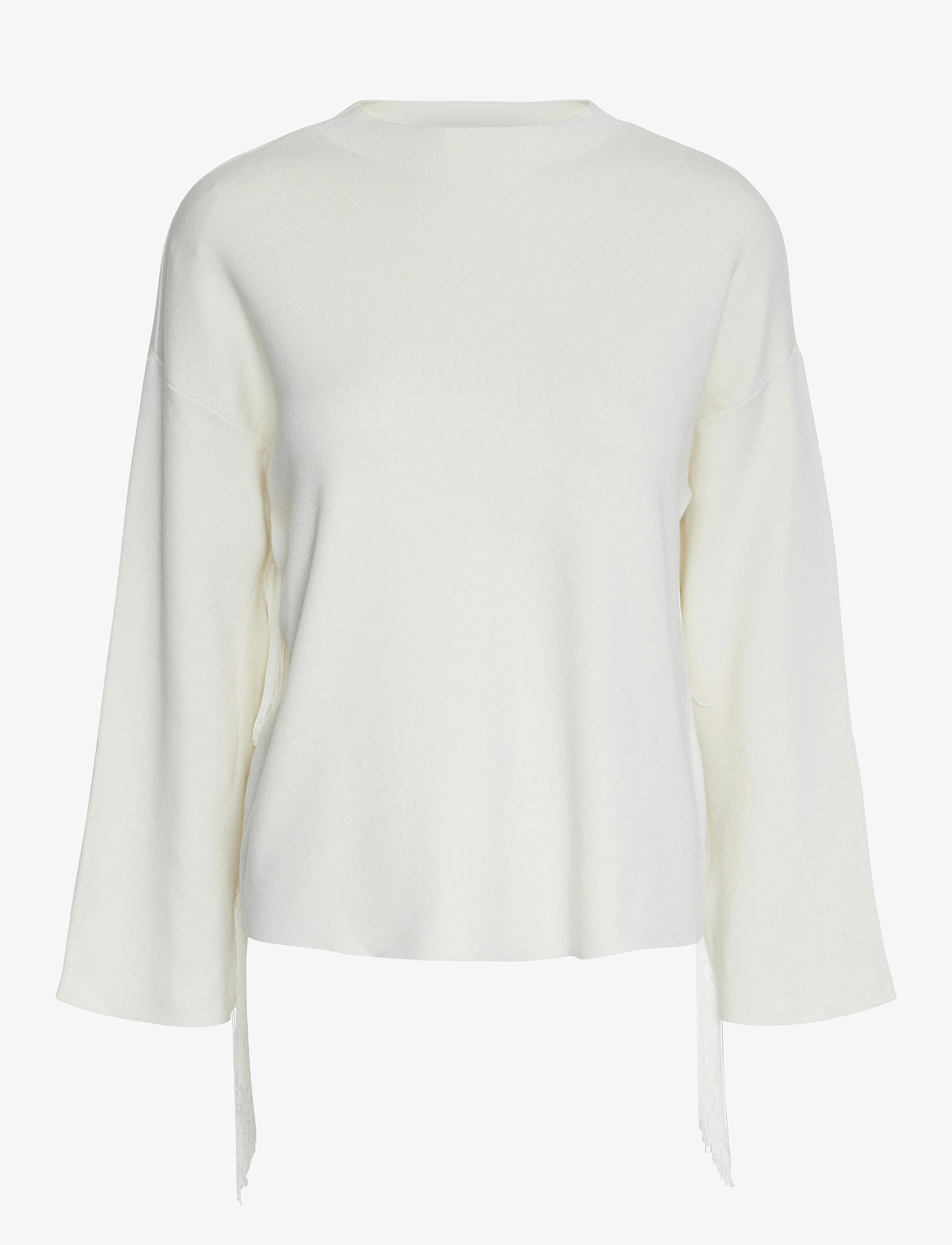 YAS Yasfringa Ls O-Neck Knit Pullover S. Cream - L - Damen