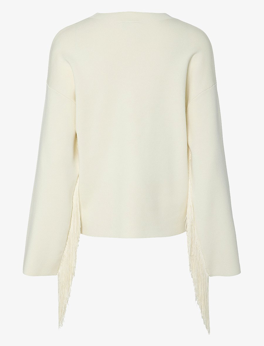 YAS - YASFRINGA LS O-NECK KNIT PULLOVER S. - pullover - birch - 2