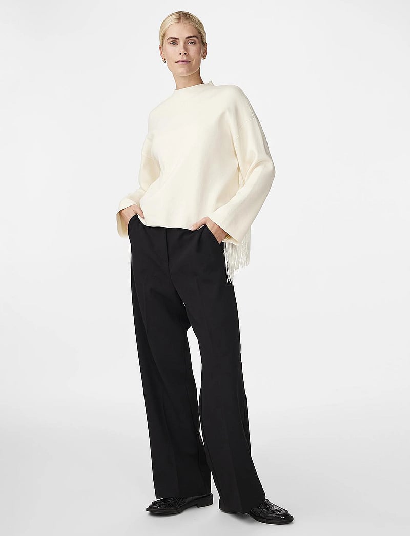 YAS - YASFRINGA LS O-NECK KNIT PULLOVER S. - pullover - birch - 4
