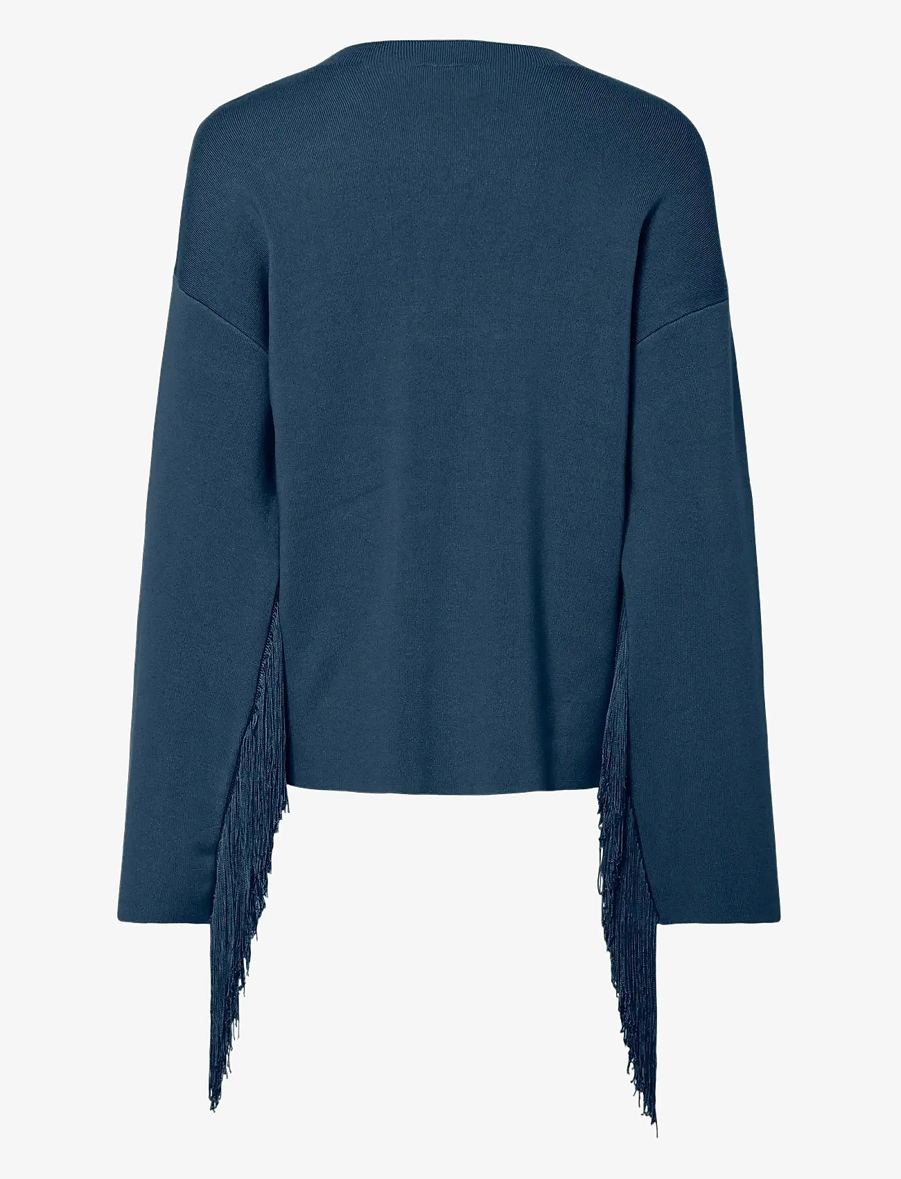 YAS - YASFRINGA LS O-NECK KNIT PULLOVER S. - jumpers - sargasso sea - 1