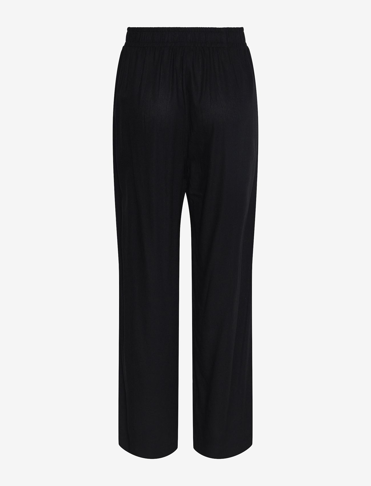 YAS - YASFLAXY HW LINEN PANT NOOS - black - 2