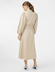 YAS - YASFLAXY 3/4 LINEN SHIRT DRESS NOOS - shirt dresses - birch - 3