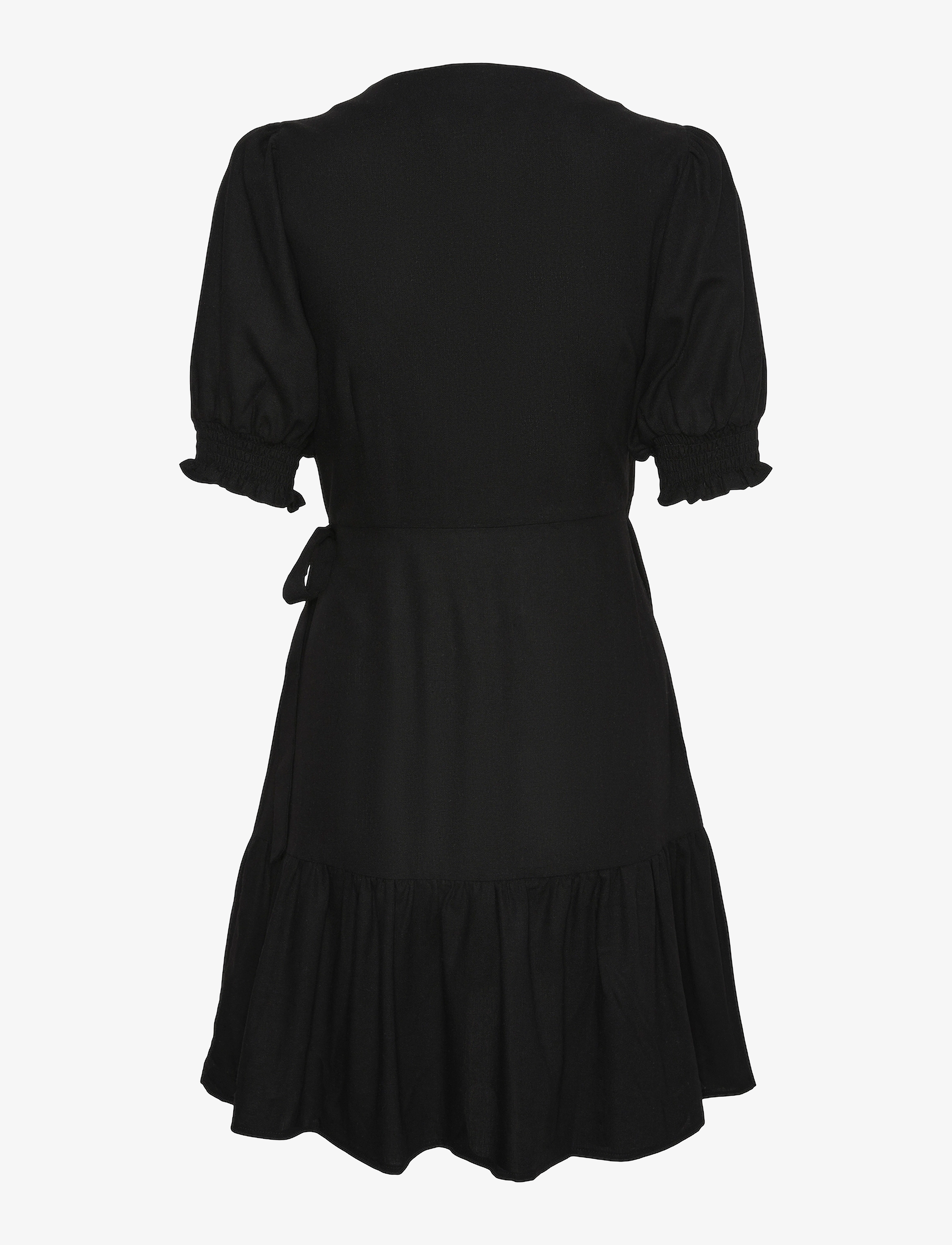 YAS - YASFLAXY SS WRAP DRESS NOOS - black - 2