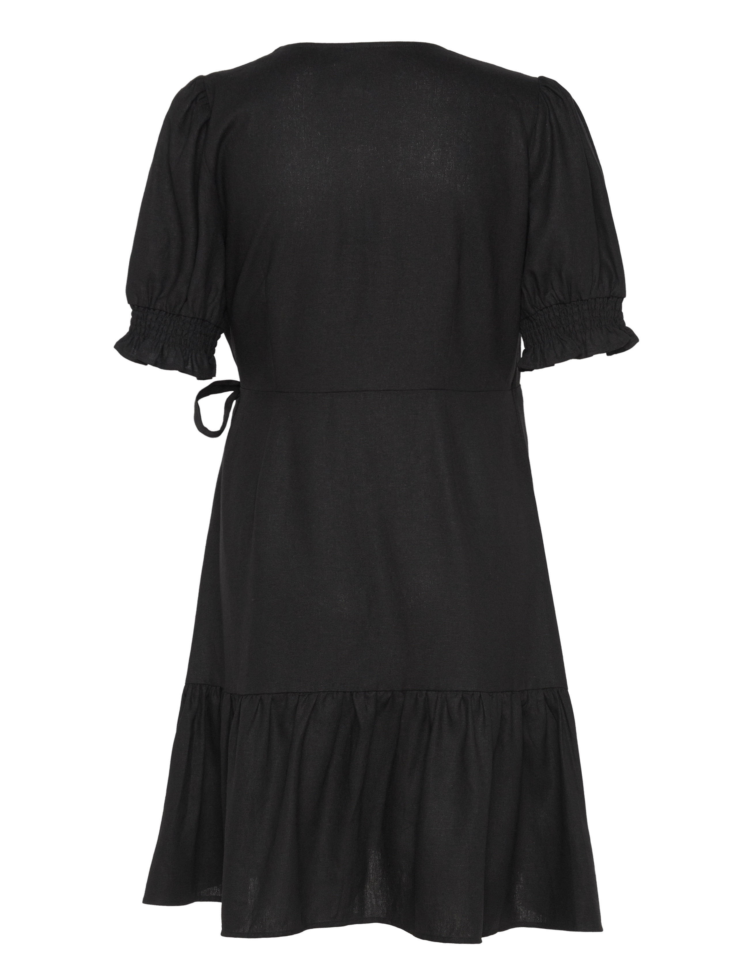 YAS - YASFLAXY SS WRAP DRESS NOOS - black - 3