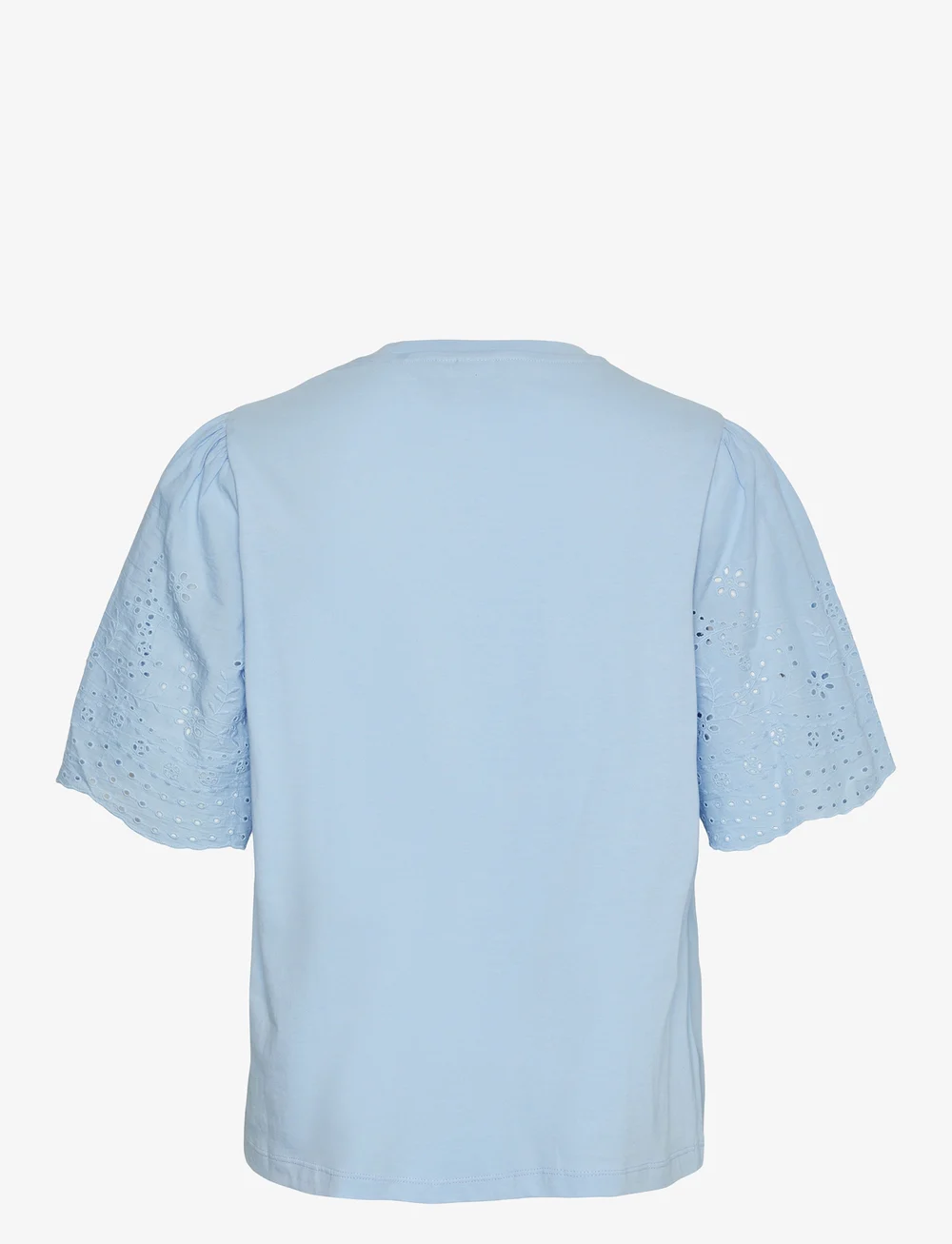 YAS - YASLEX SS TOP W. EMB SLEEVES S. NOOS - kortærmede bluser - clear sky - 2