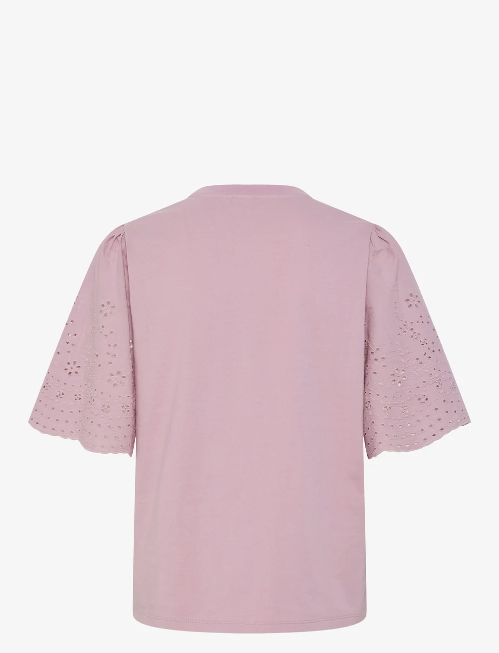 YAS - YASLEX SS TOP W. EMB SLEEVES S. NOOS - kortærmede bluser - lilas - 2