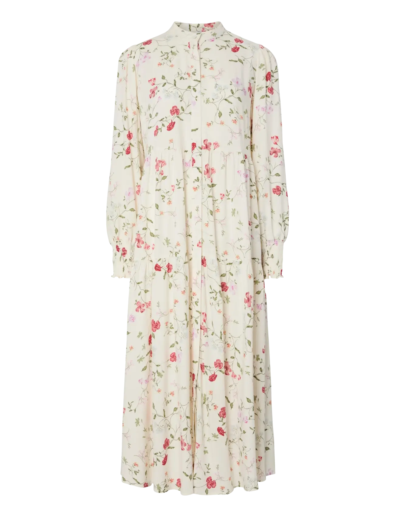 YAS YASASINA LS LONG DRESS S. NOOS - Tøj - PRISTINE / cream