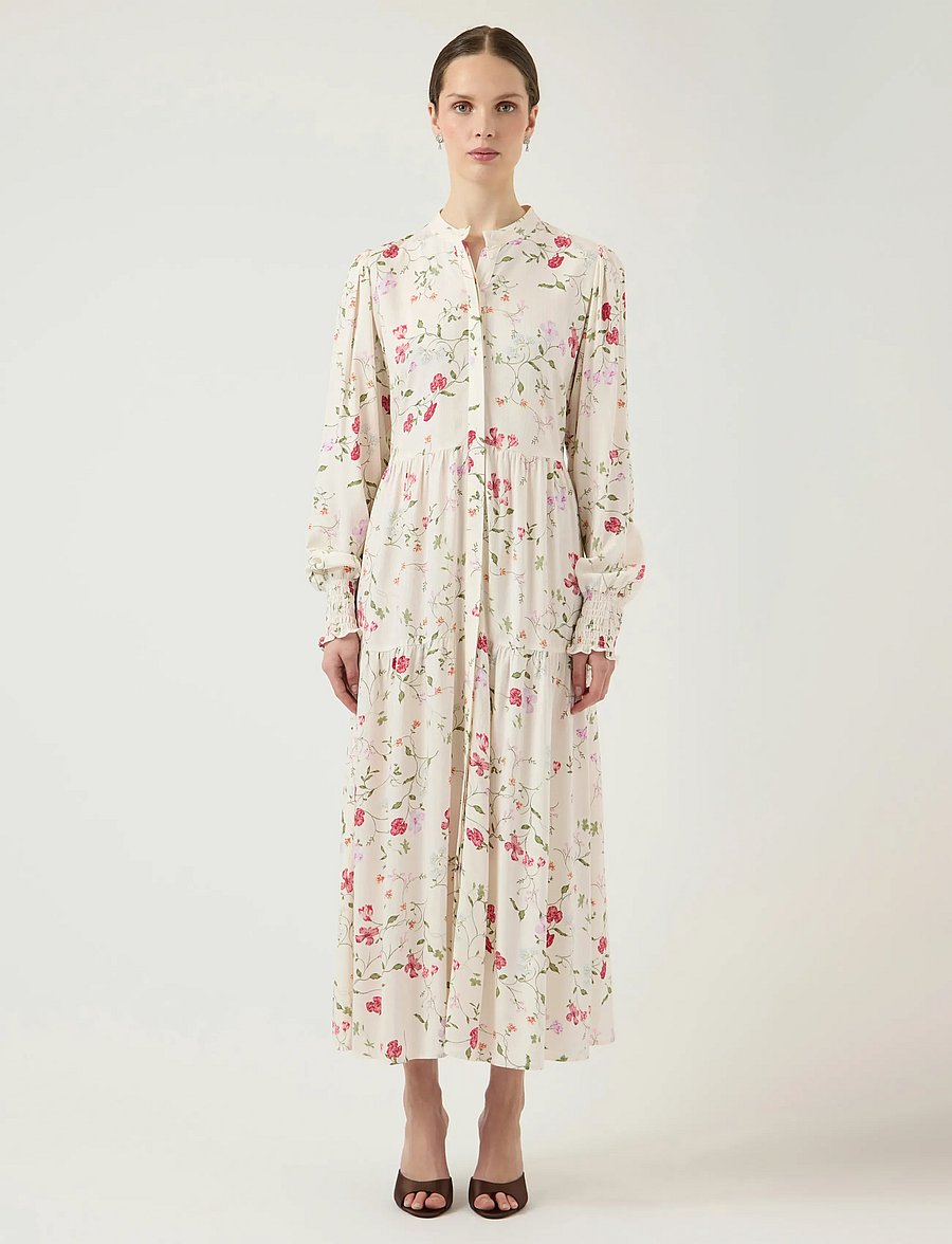 YAS - YASASINA LS LONG DRESS S. NOOS - robes chemises - pristine - 0