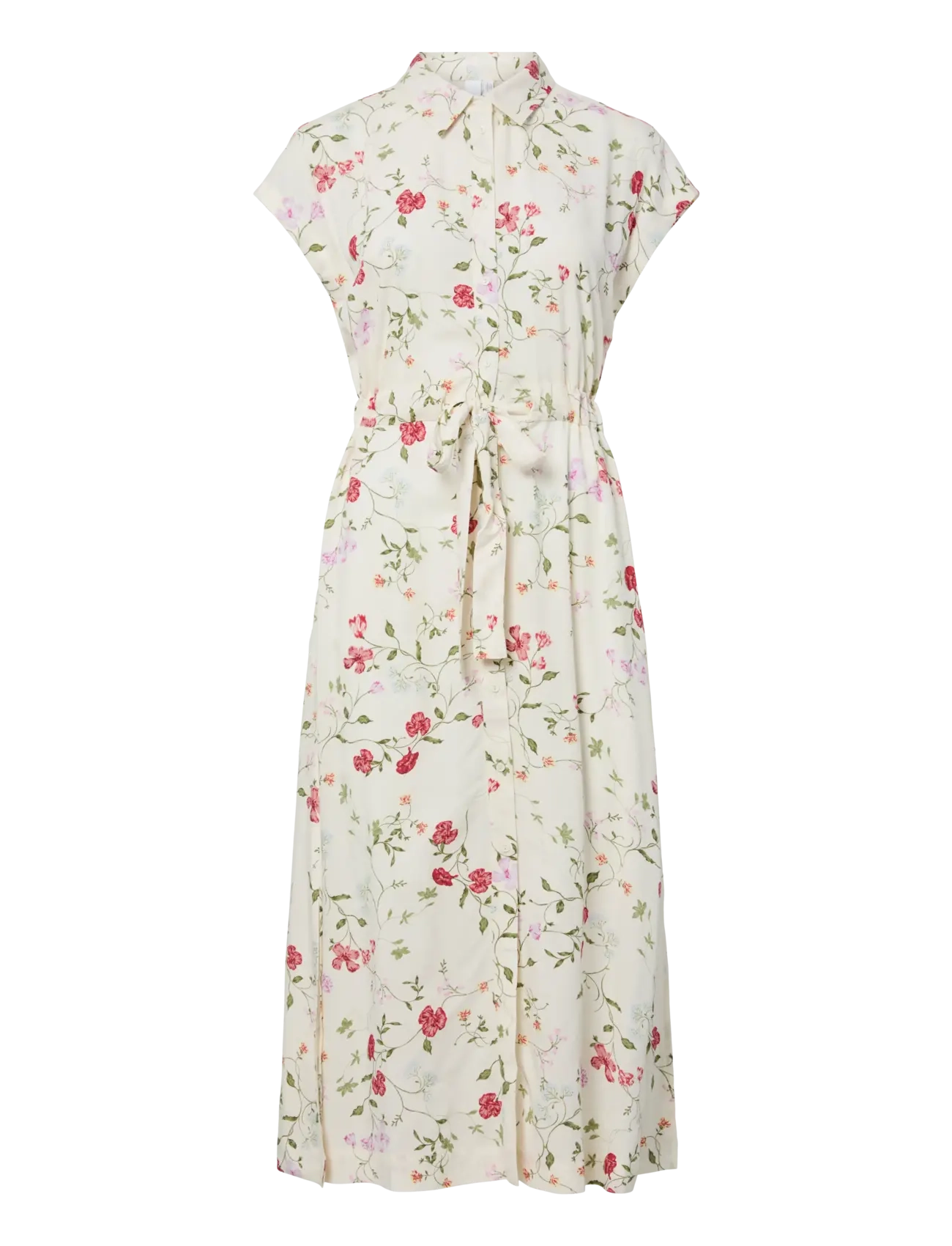 YAS YASASINA CS MIDI BELT DRESS S. NOOS - YAS - PRISTINE / cream