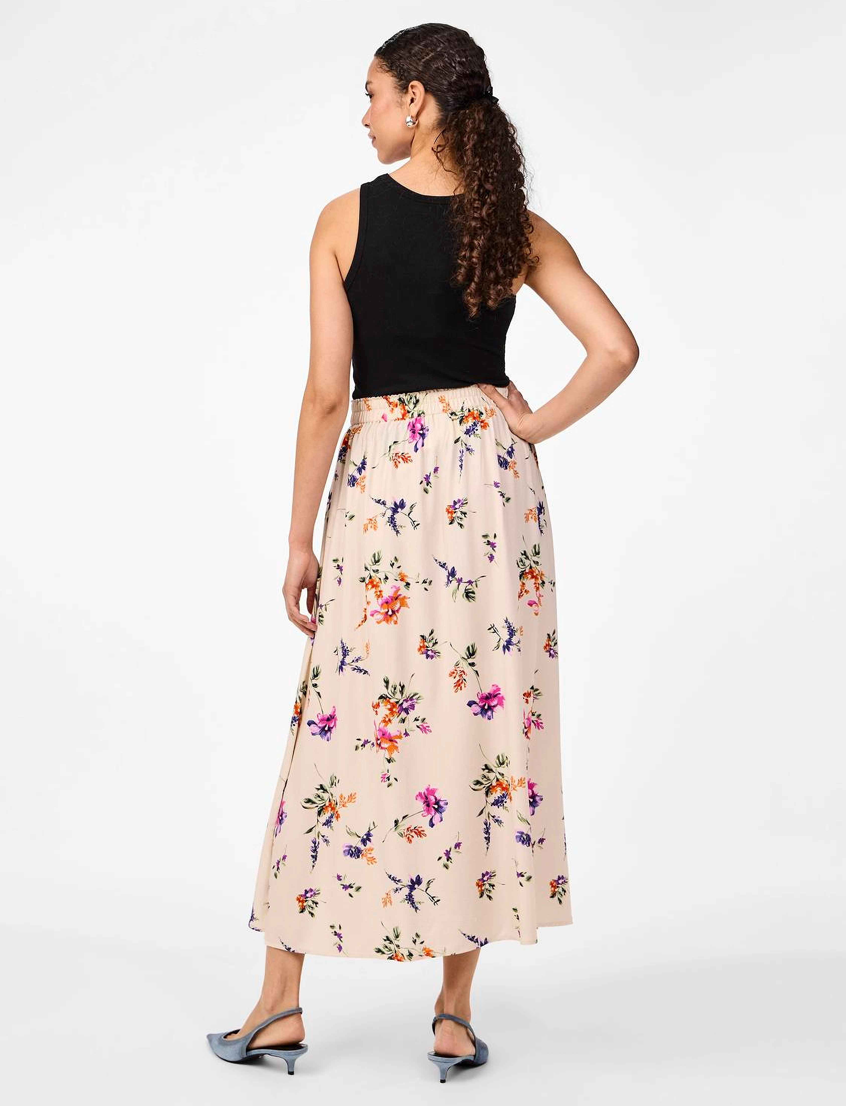 YAS - YASASINA HW ANKLE SKIRT S. NOOS - midi-röcke - whitecap gray - 3