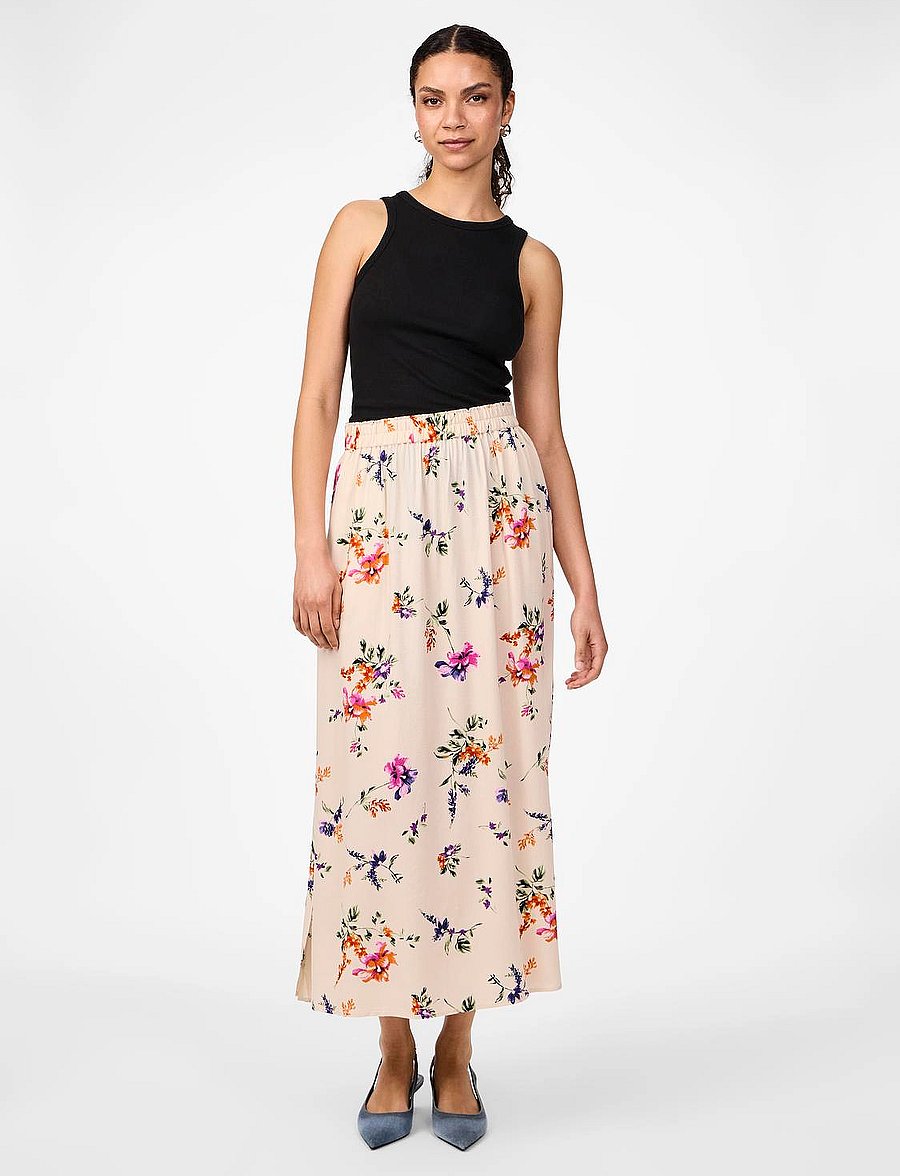 YAS - YASASINA HW ANKLE SKIRT S. NOOS - midi nederdele - whitecap gray - 4