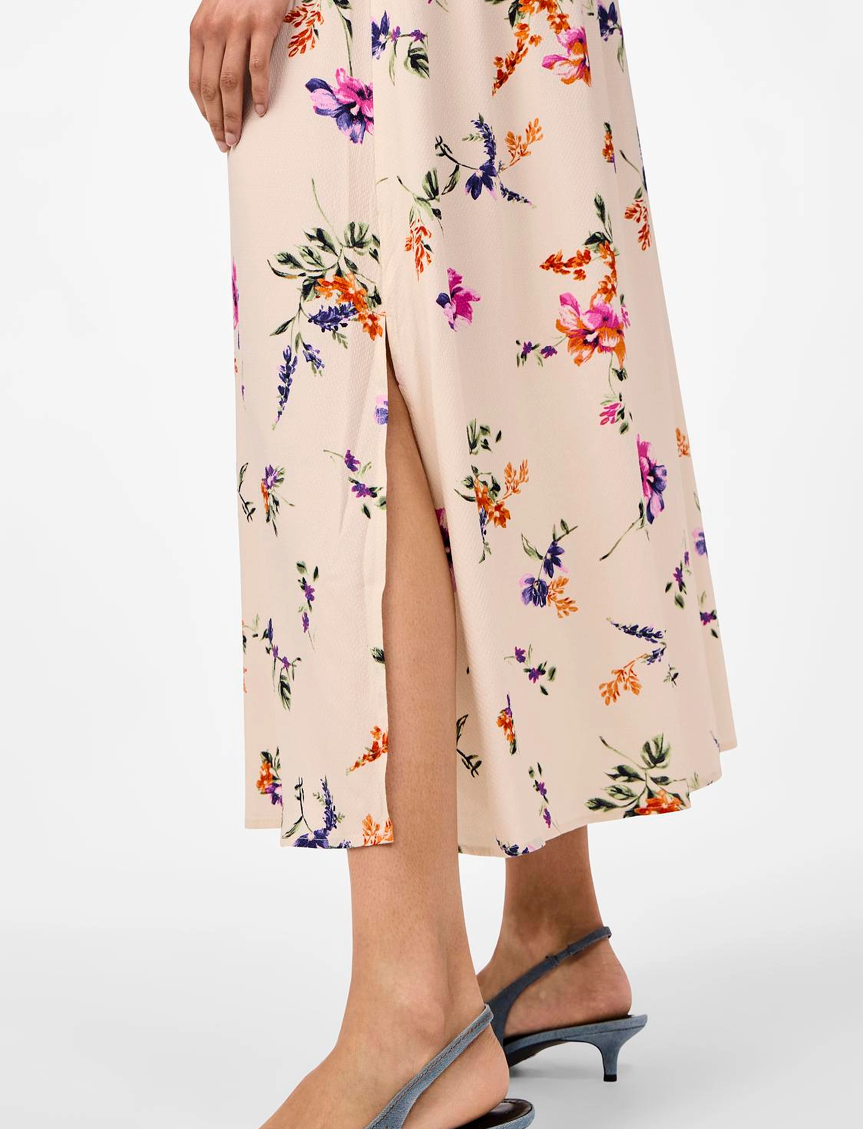 YAS - YASASINA HW ANKLE SKIRT S. NOOS - midi-röcke - whitecap gray - 5