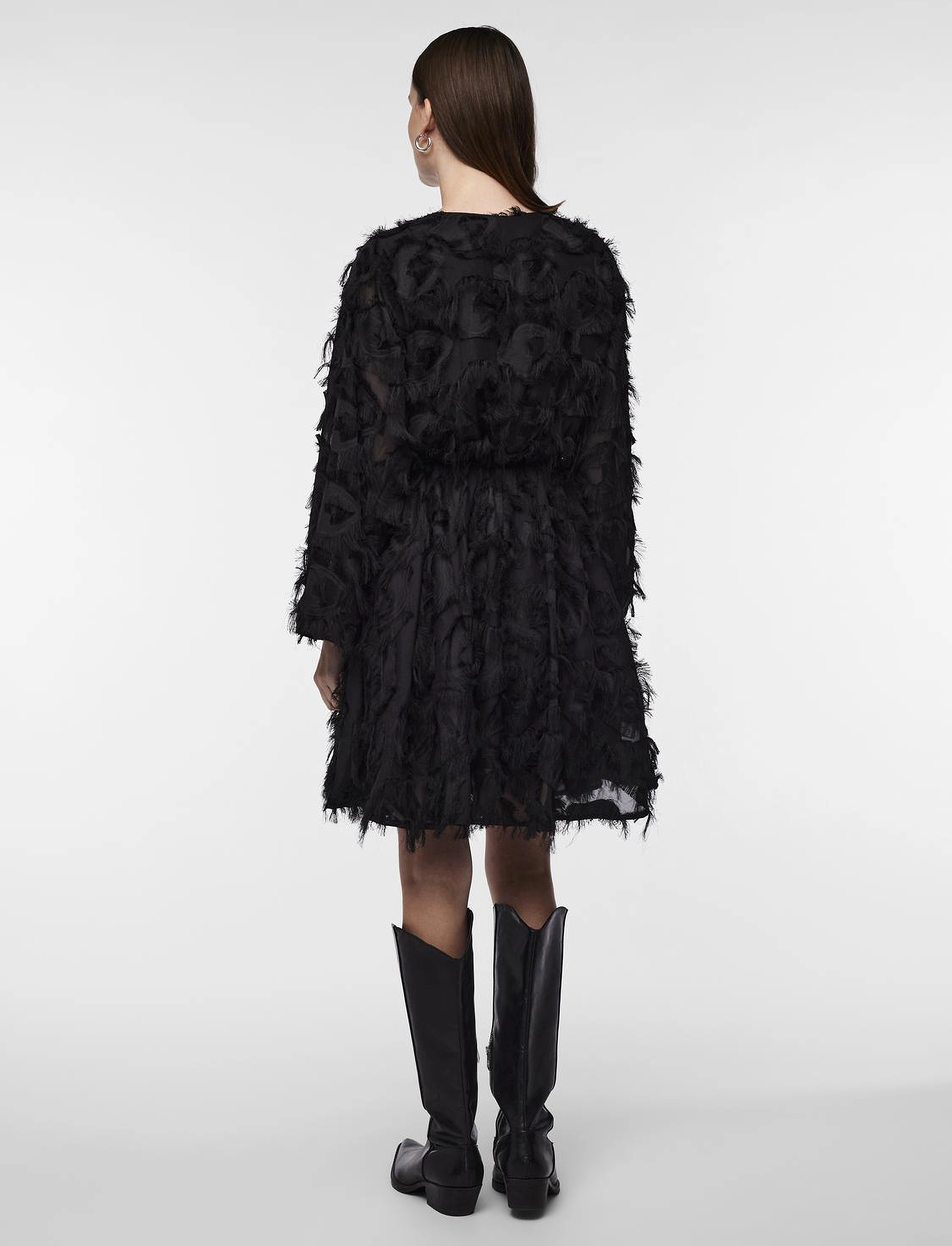 YAS - YASPAZYLLA 7/8 DRESS - D2D - festtøj til outletpriser - black - 3